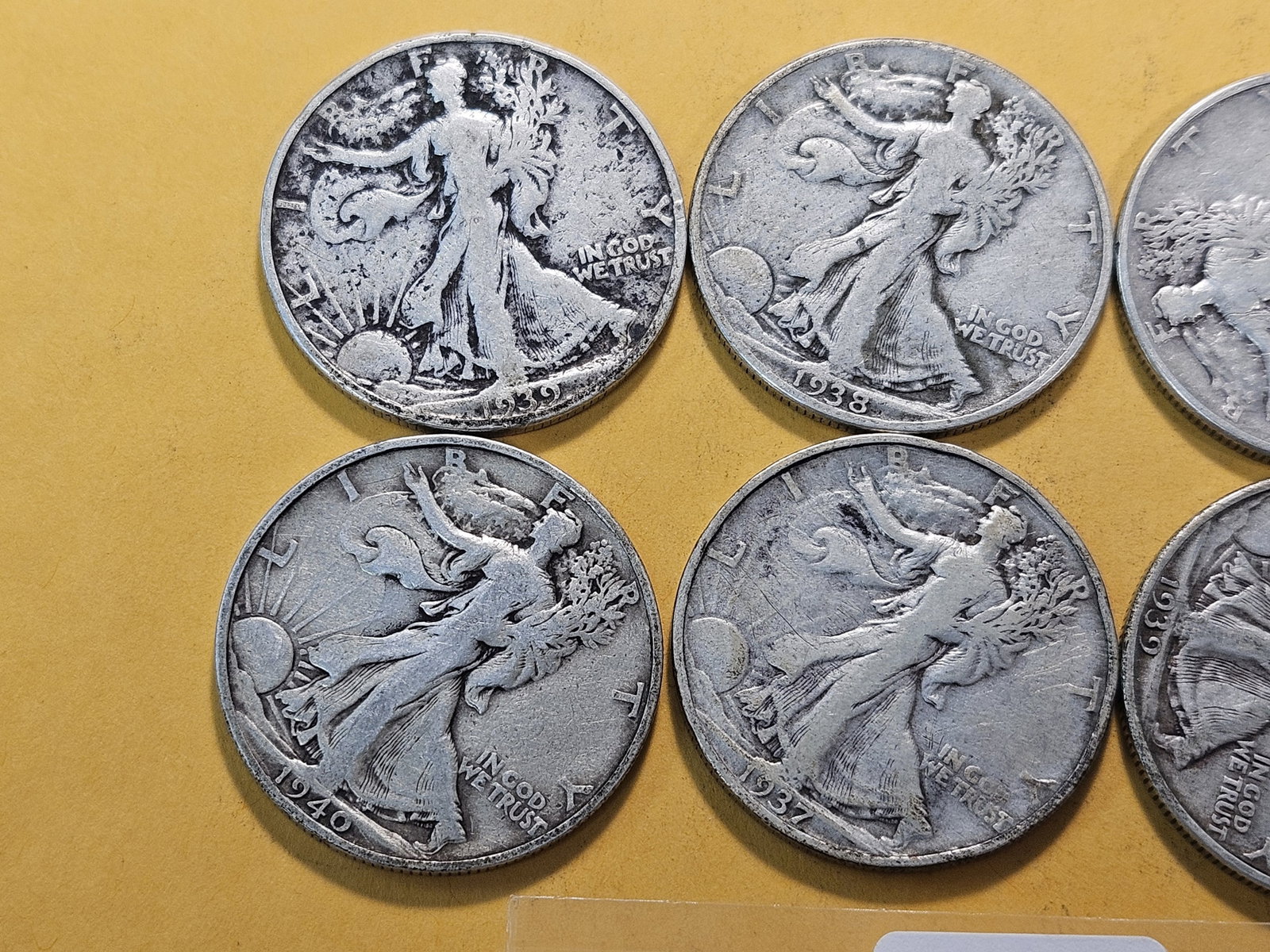 Eight Walking Liberty Silver Half Dollars - 2