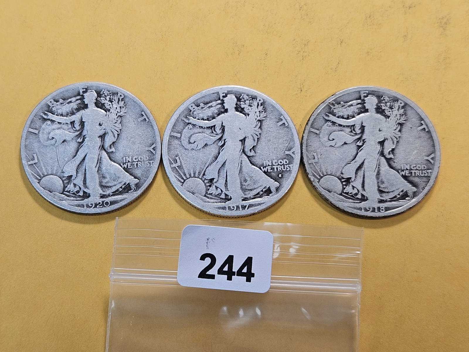 Three Walking Liberty Silver Half Dollars (1 of 4)