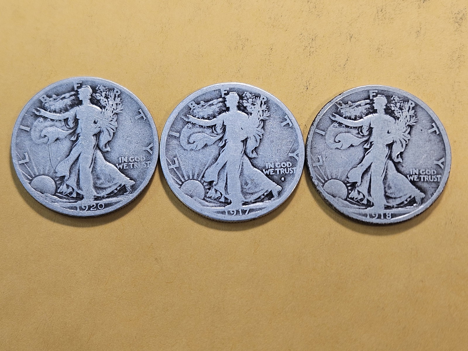 Three Walking Liberty Silver Half Dollars - 2