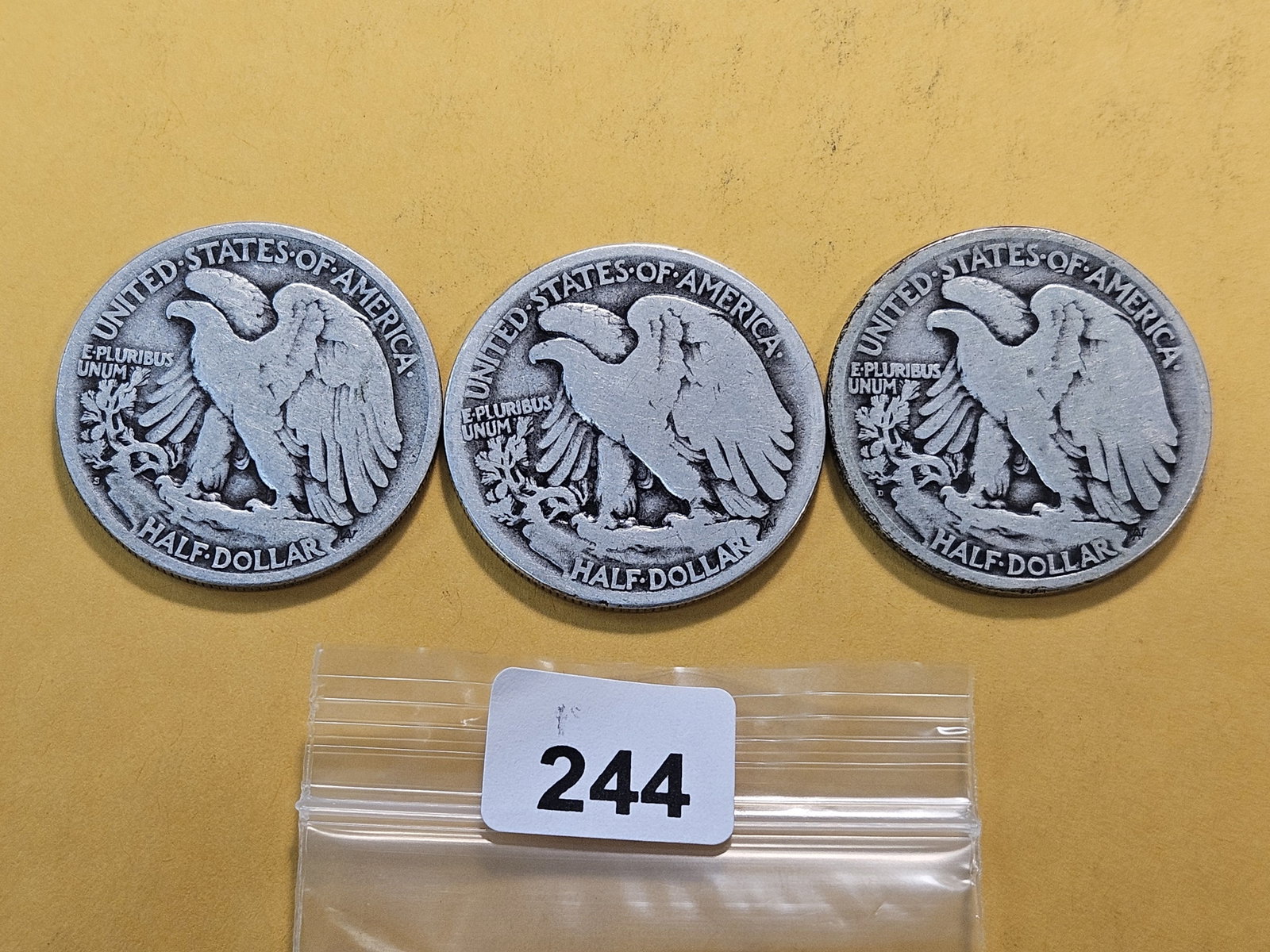 Three Walking Liberty Silver Half Dollars - 3