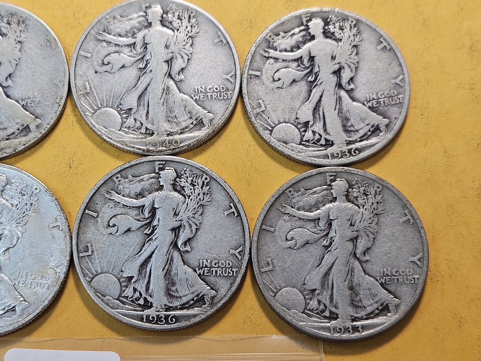 Eight Walking Liberty Silver Half Dollars - 3