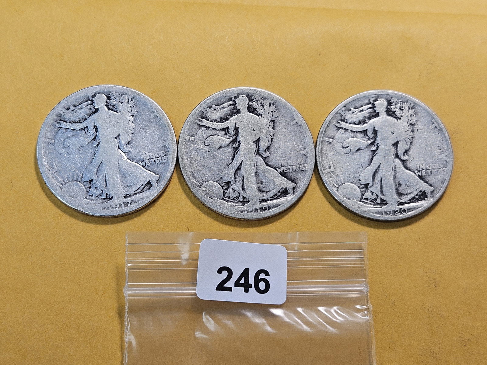 Three Walking Liberty Silver Half Dollars (1 of 2)