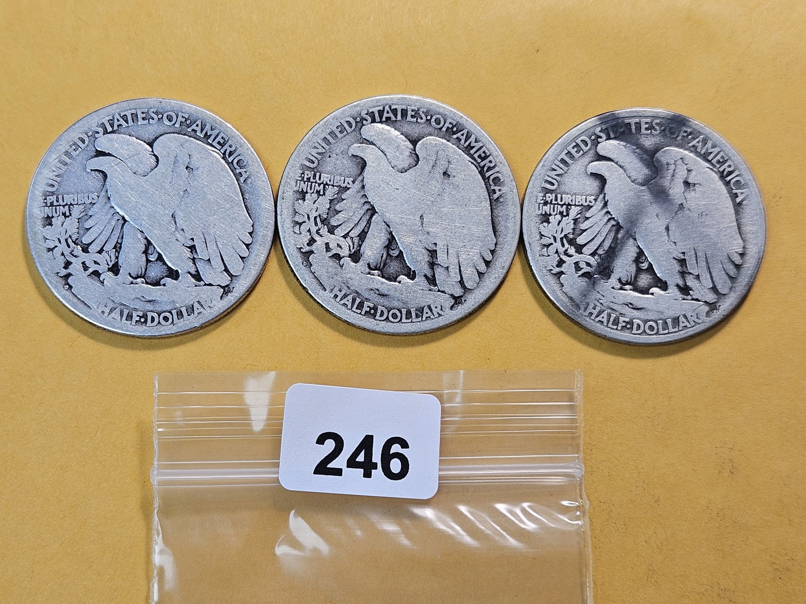 Three Walking Liberty Silver Half Dollars - 2