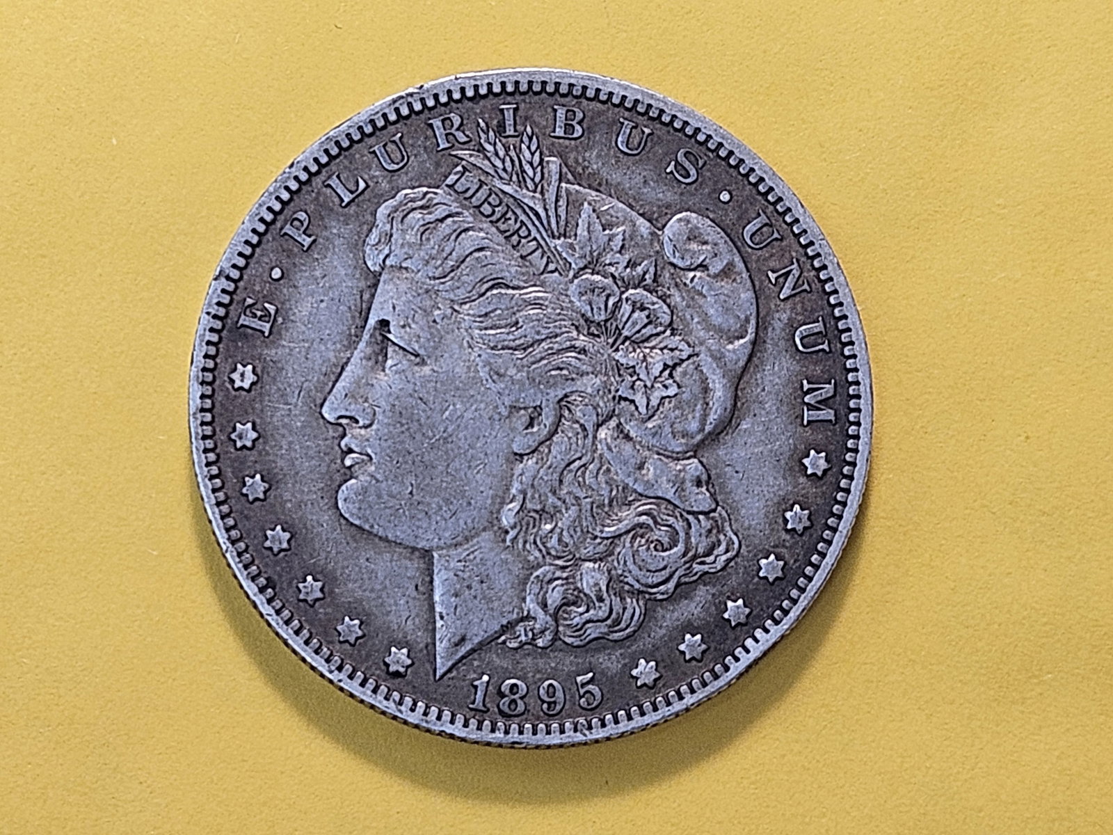 KEY DATE!! 1895-O Morgan Silver Dollar: KEY DATE! In Extra Fine plus!