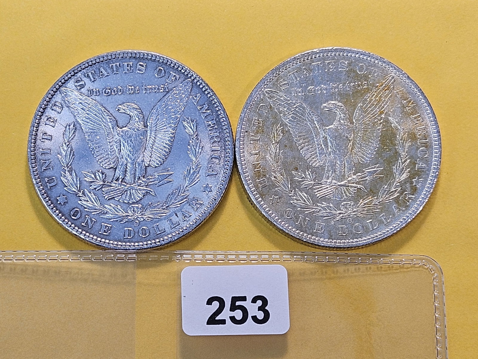 Two About Uncirculated Plus Morgan Silver Dollars - 3