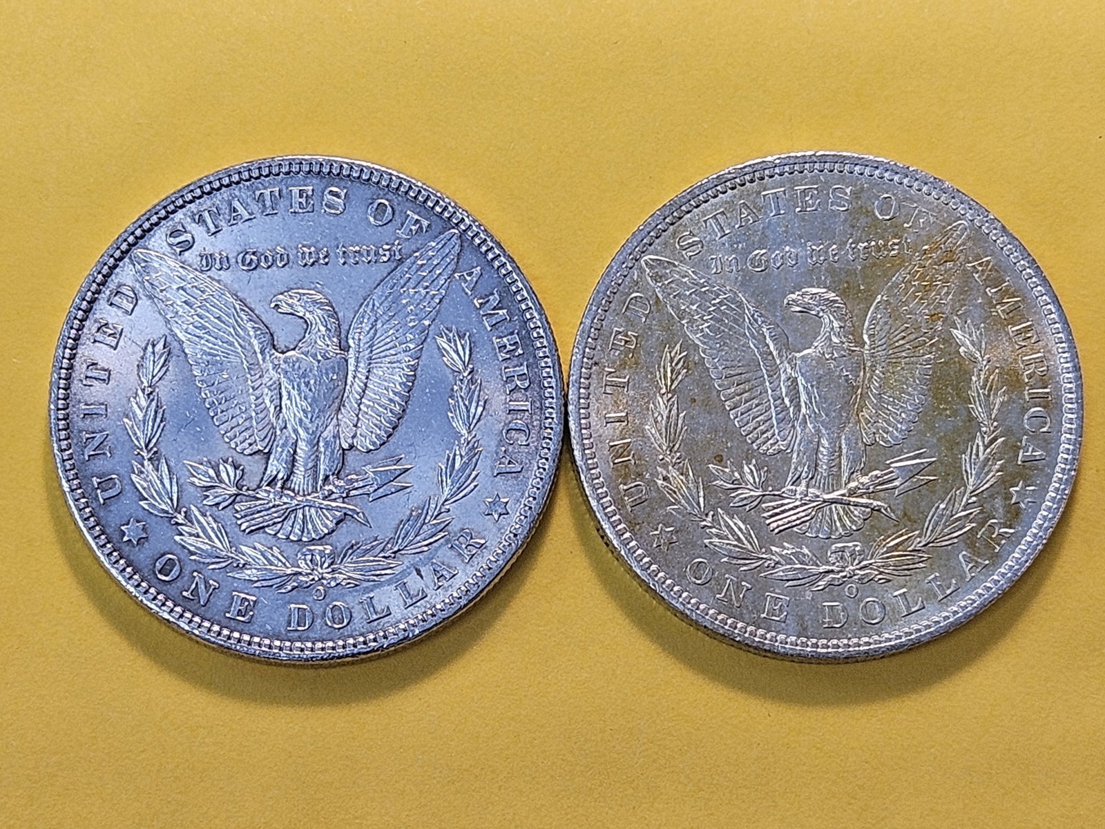 Two About Uncirculated Plus Morgan Silver Dollars - 4