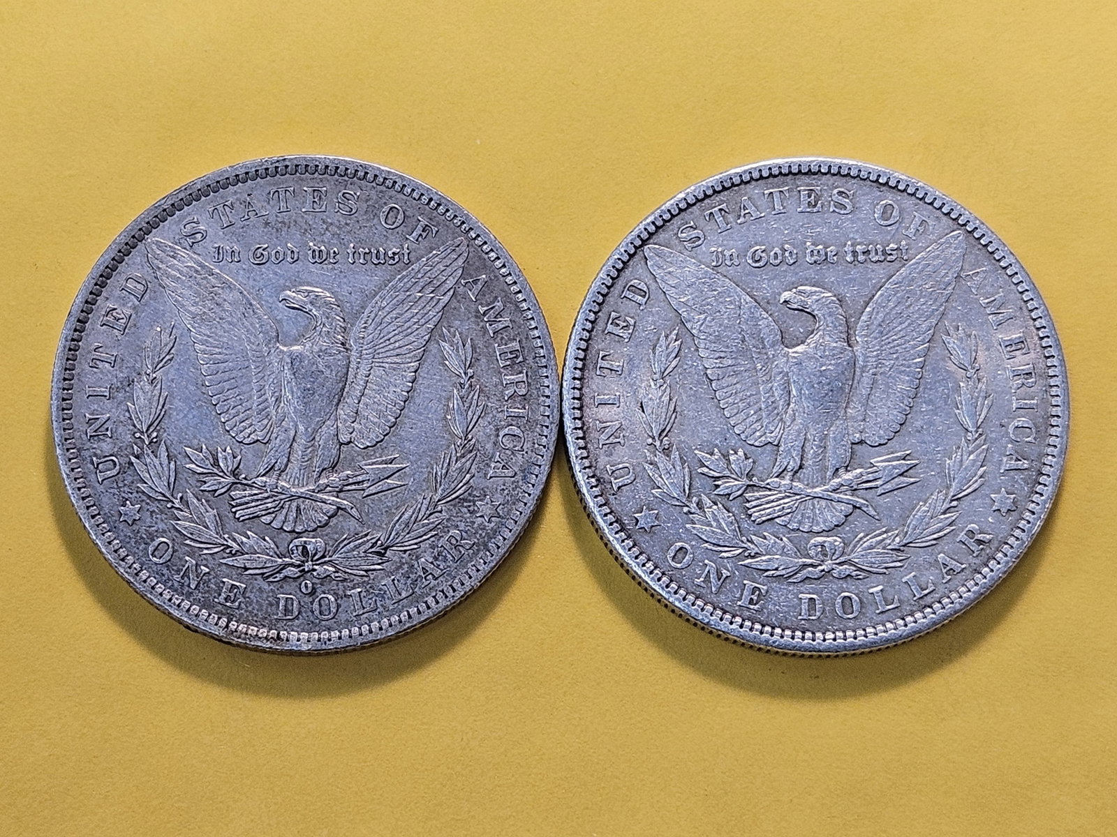 Two About Uncirculated Morgan Silver Dollars - 4