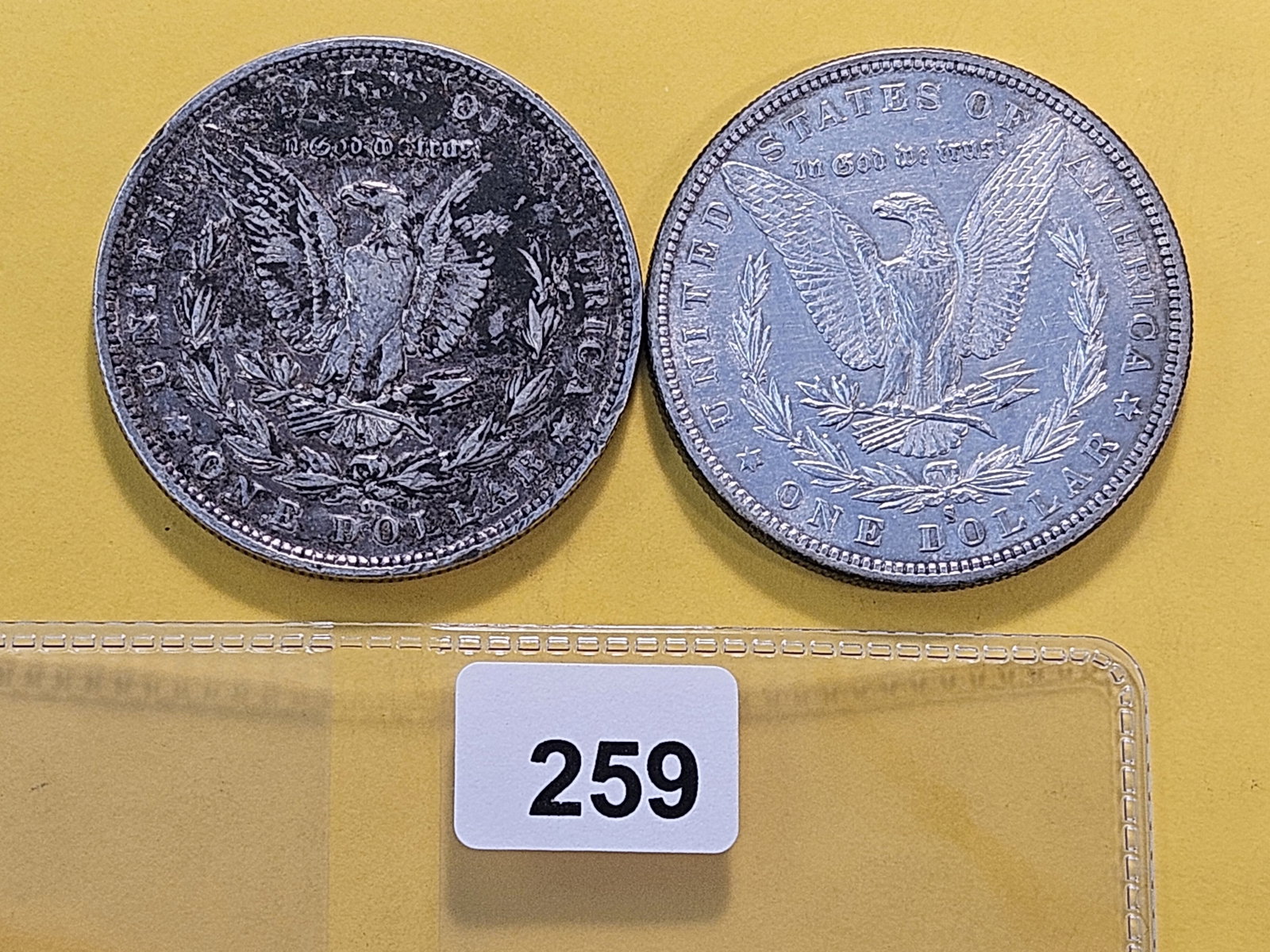 Two About Uncirculated Morgan Silver Dollars - 3