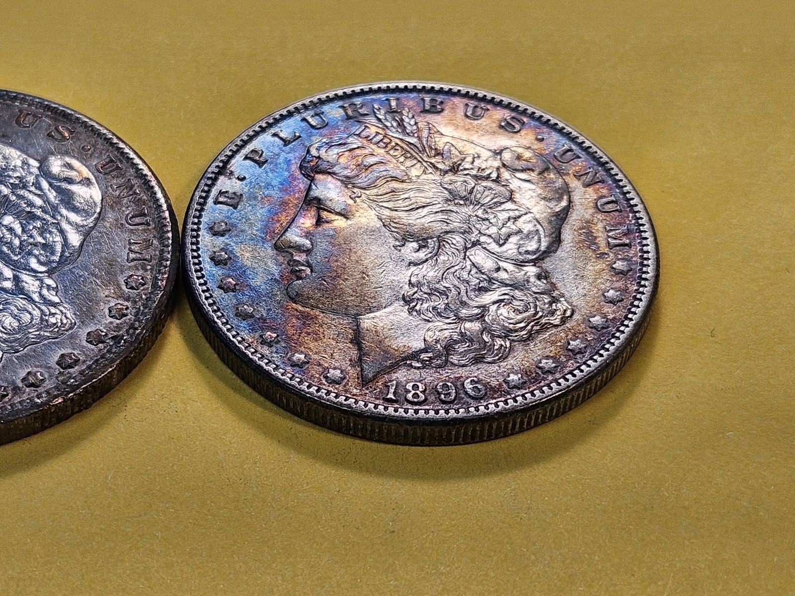 Two Toned About Uncirculated Morgan Silver Dollars - 3