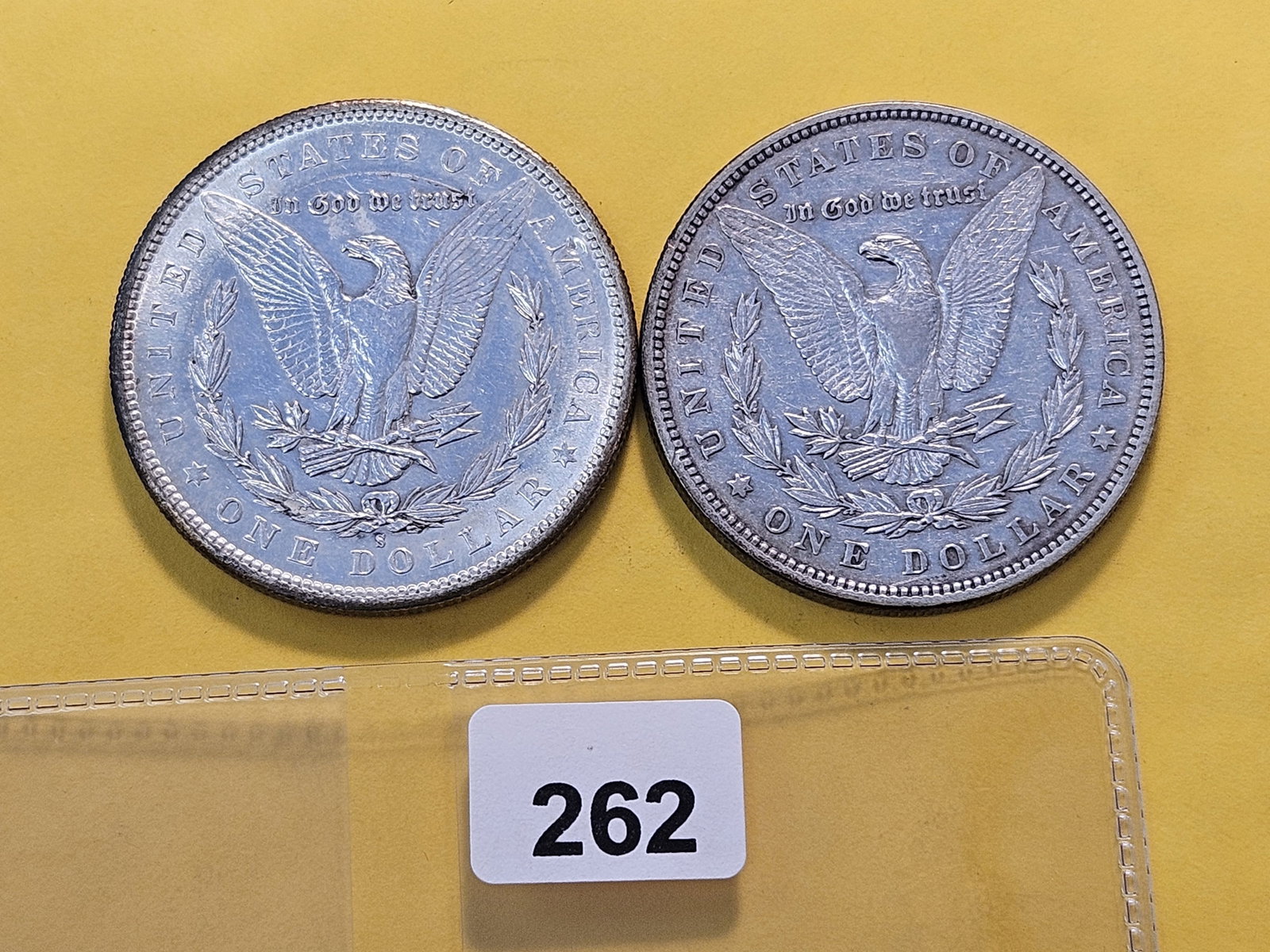 Two Toned About Uncirculated Morgan Silver Dollars - 5