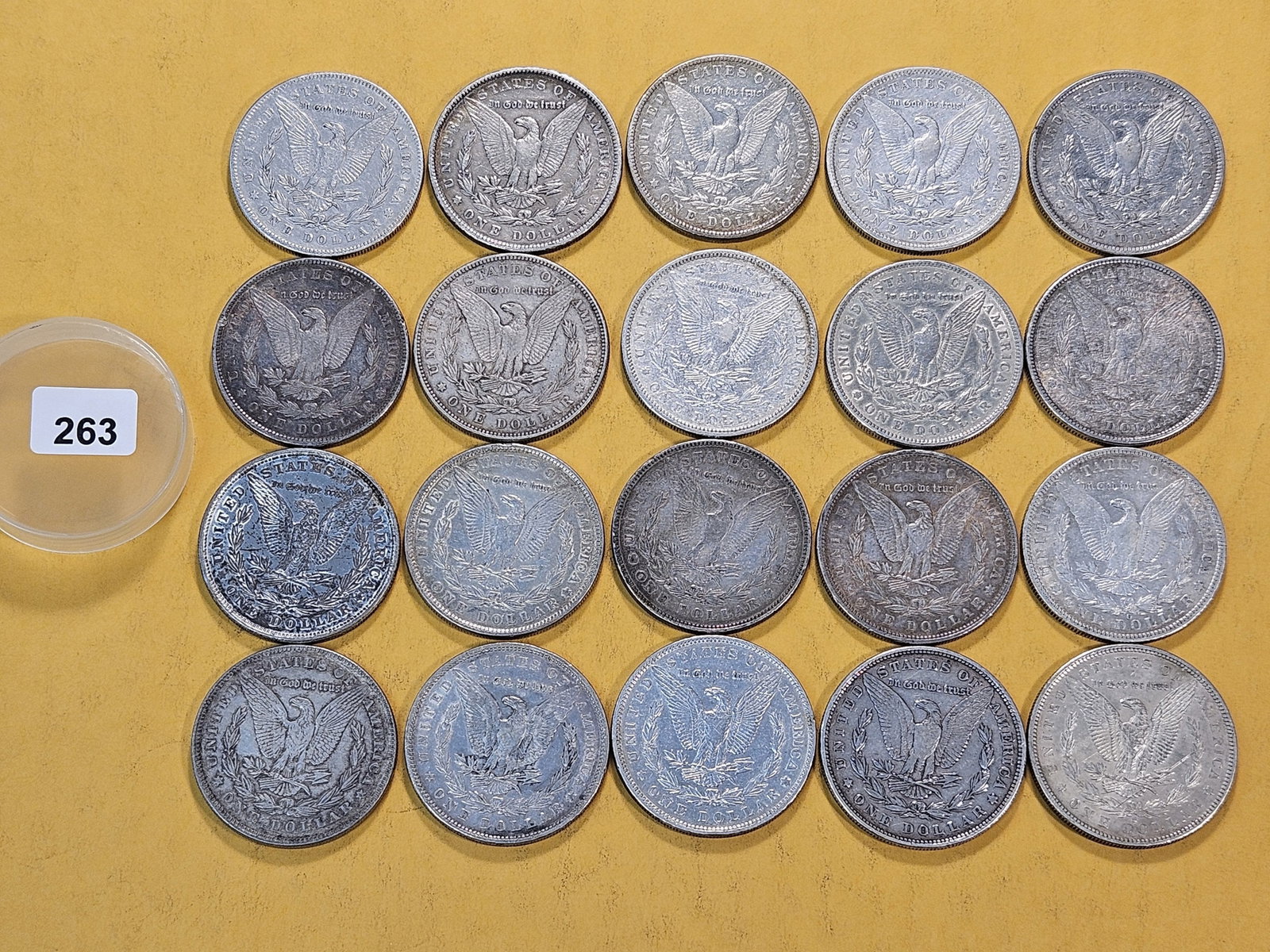 *FULL ROLL* Twenty Morgan Silver Dollars - 6