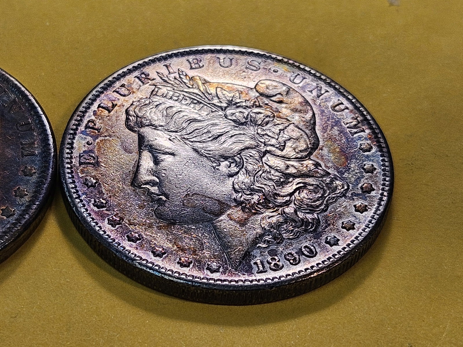 Two Toned About Uncirculated Morgan Silver Dollars - 4