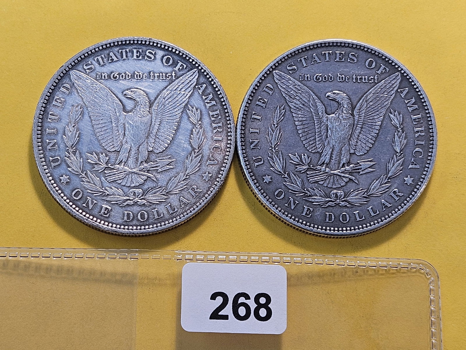 Two About Uncirculated Morgan Silver Dollars - 3