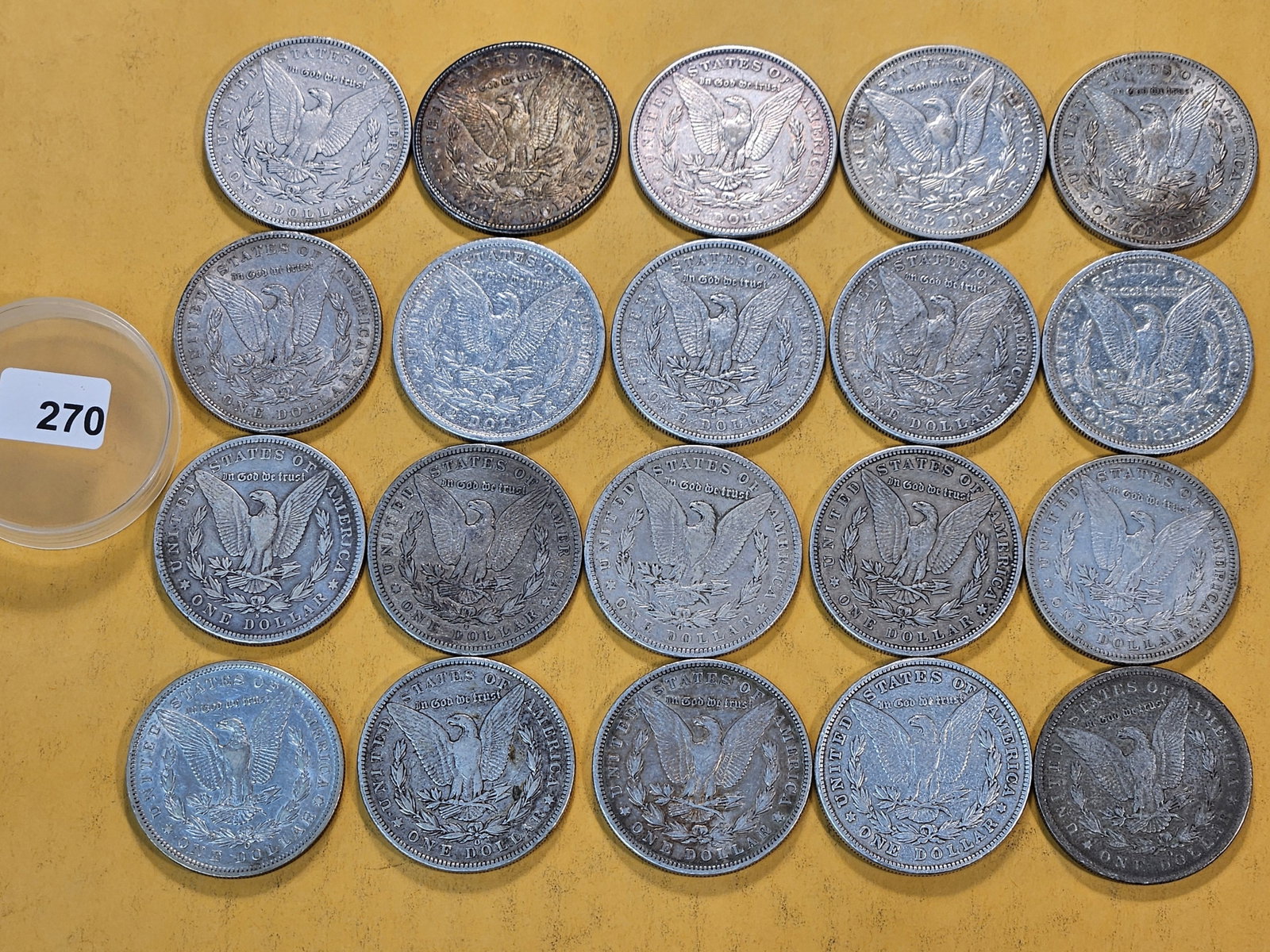 *FULL ROLL* Twenty Morgan Silver Dollars - 6