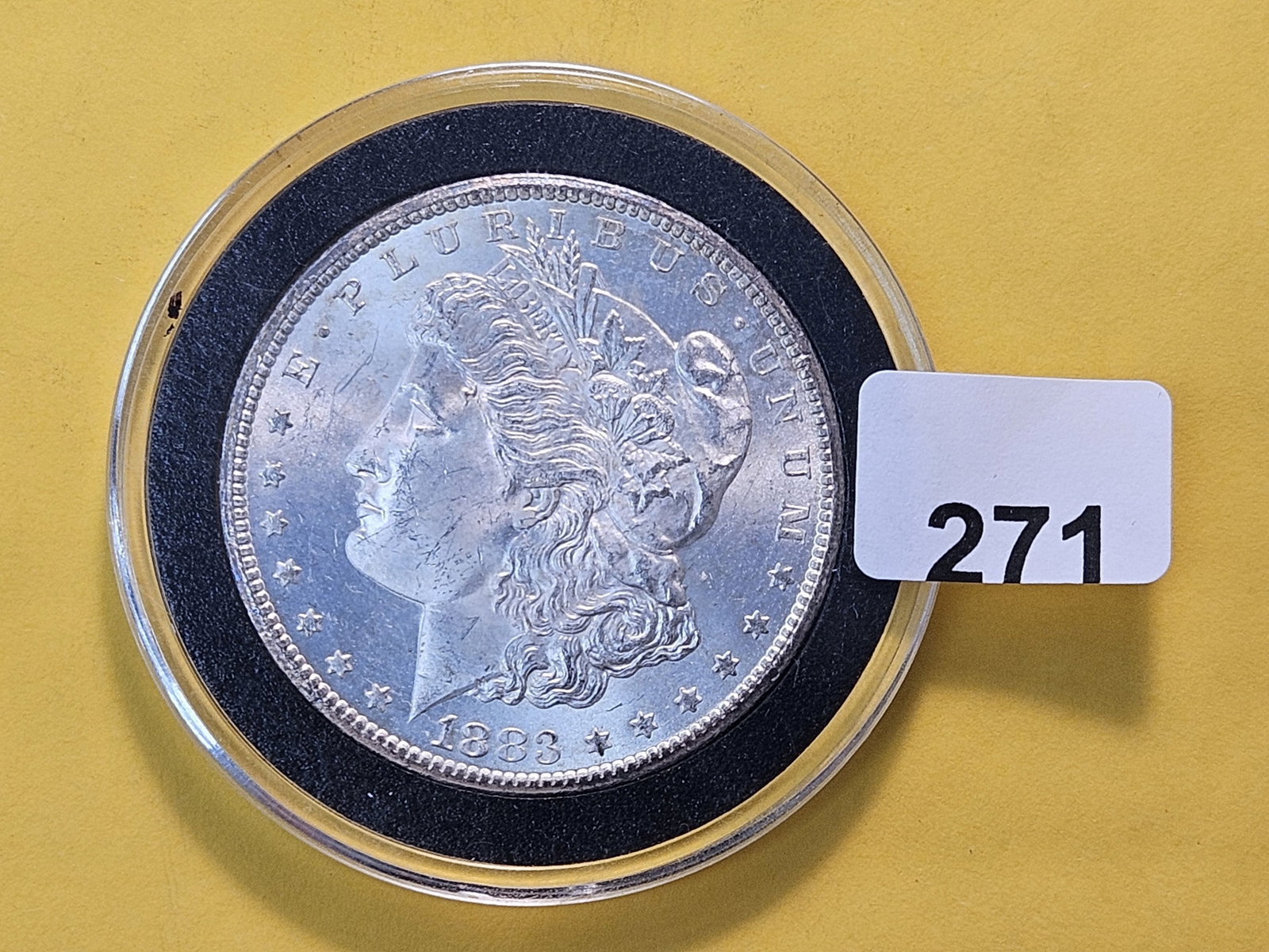 KEY DATE!! 1883-CC Morgan Silver Dollar: CARSON CITY! Choice Brilliant Uncirculated plus!