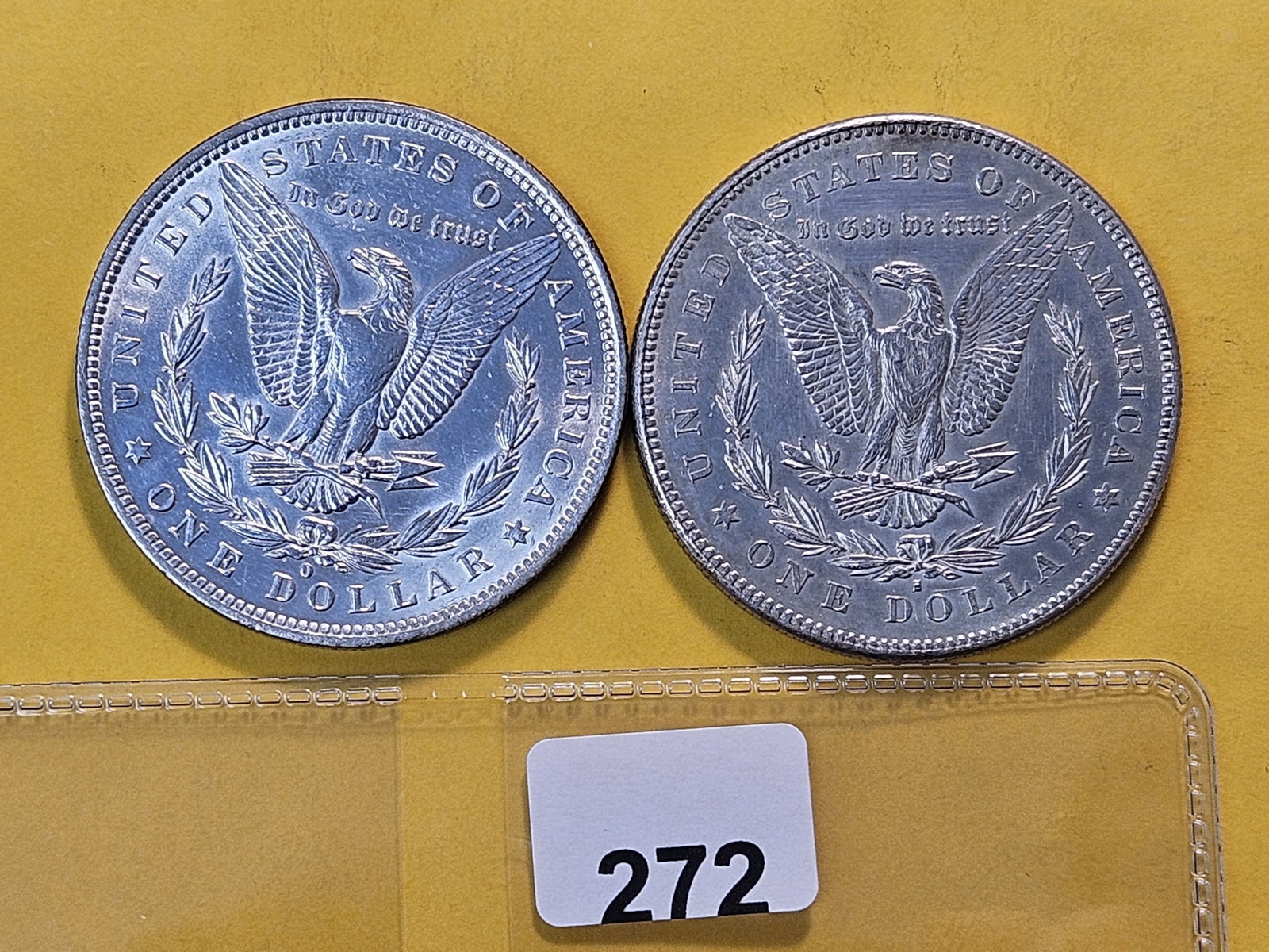 Two About Uncirculated Plus Morgan Silver Dollars - 3