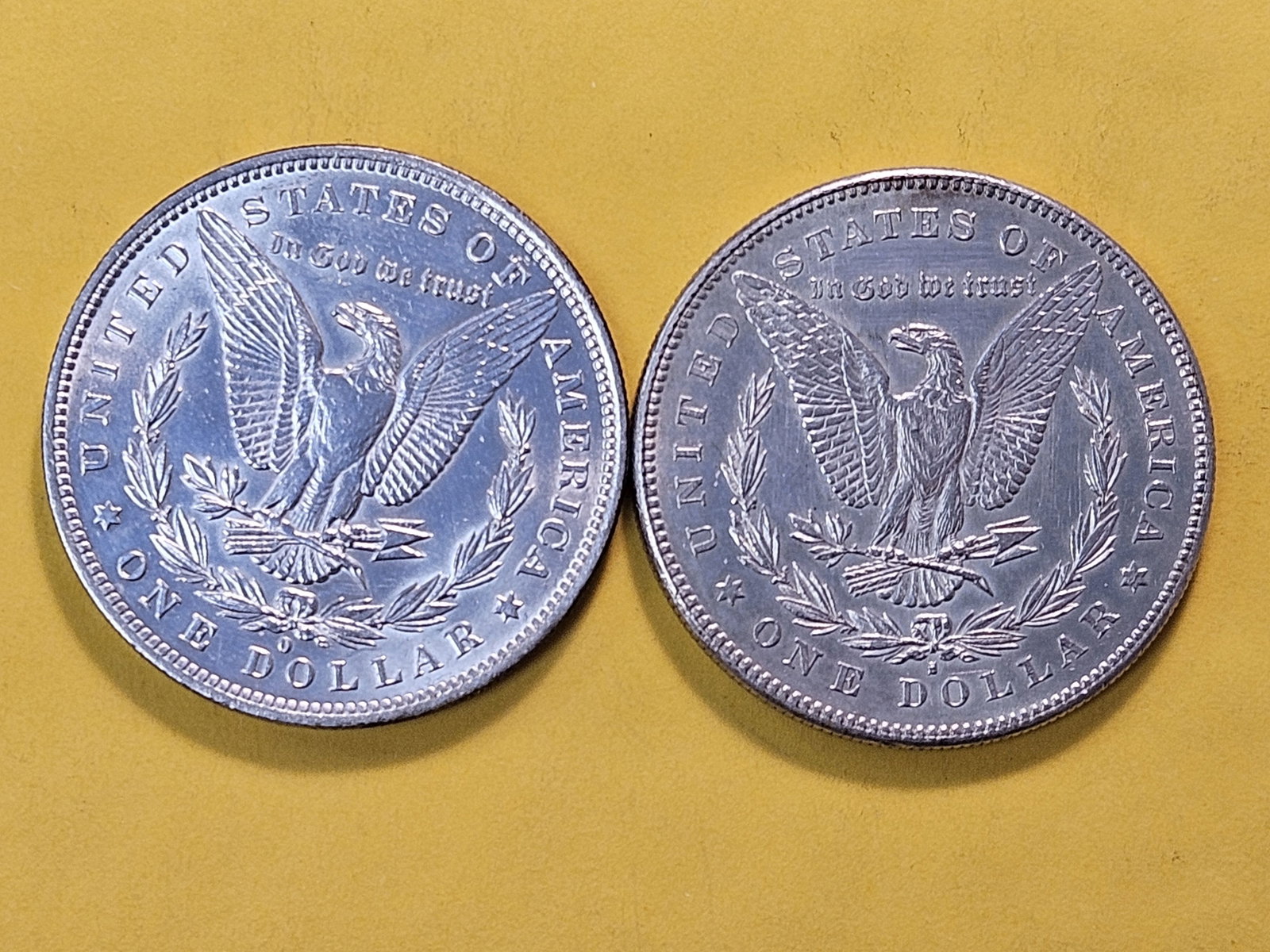 Two About Uncirculated Plus Morgan Silver Dollars - 4