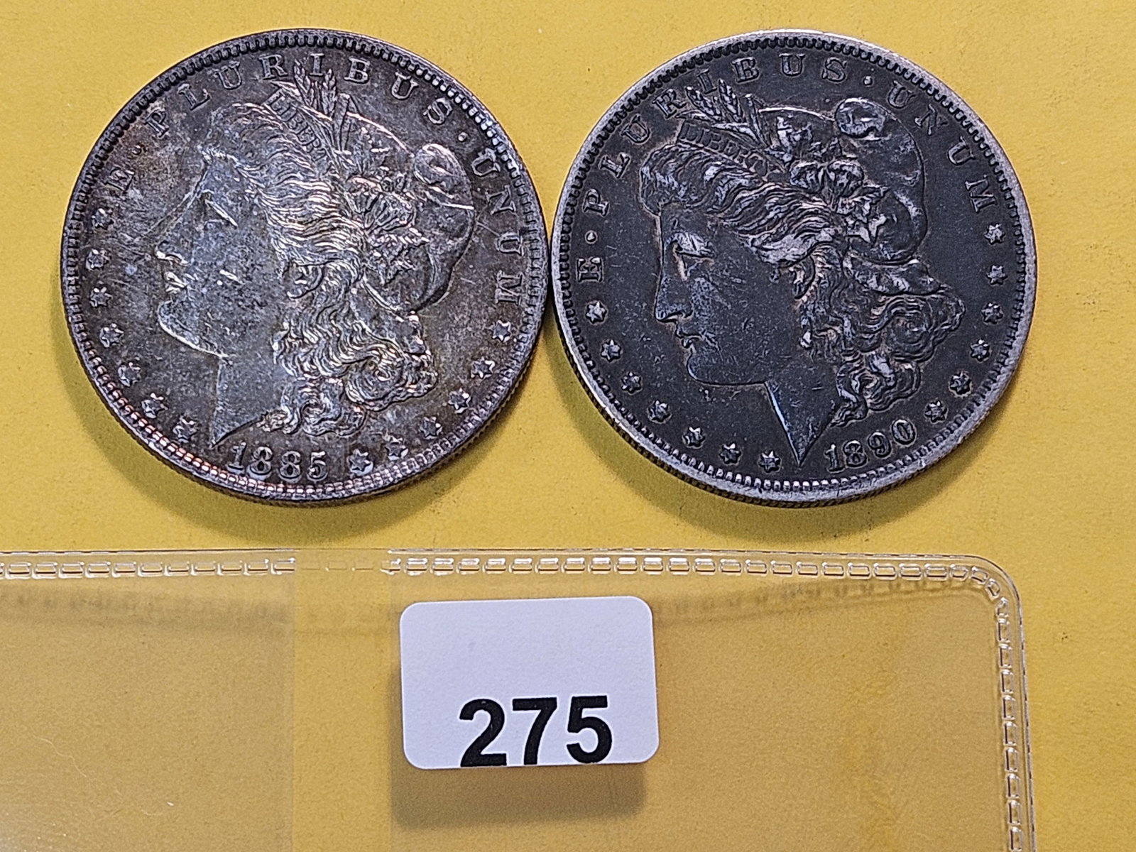 Two Toned About Uncirculated Morgan Silver Dollars: 1885 and 1890-S