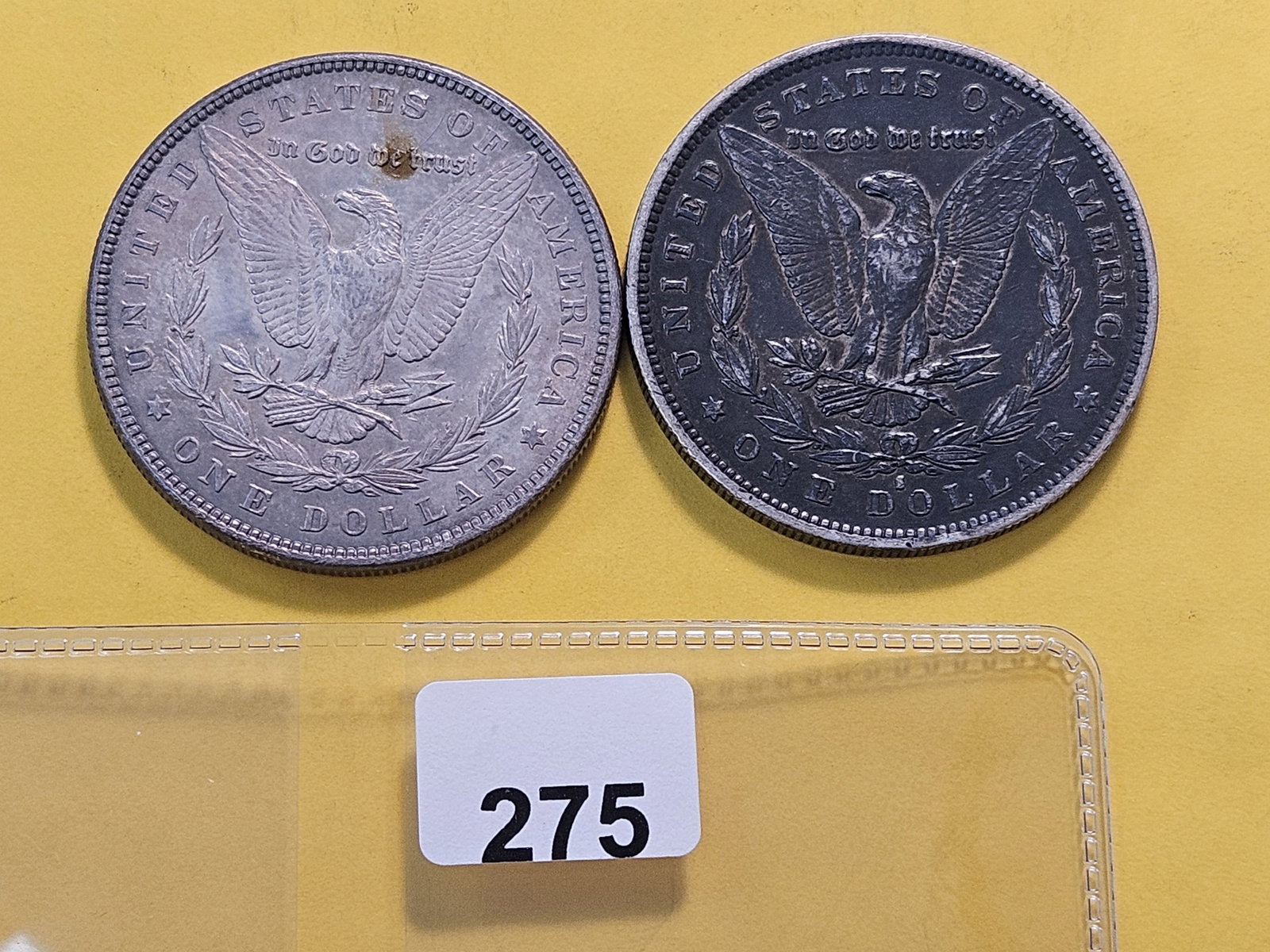 Two Toned About Uncirculated Morgan Silver Dollars - 3