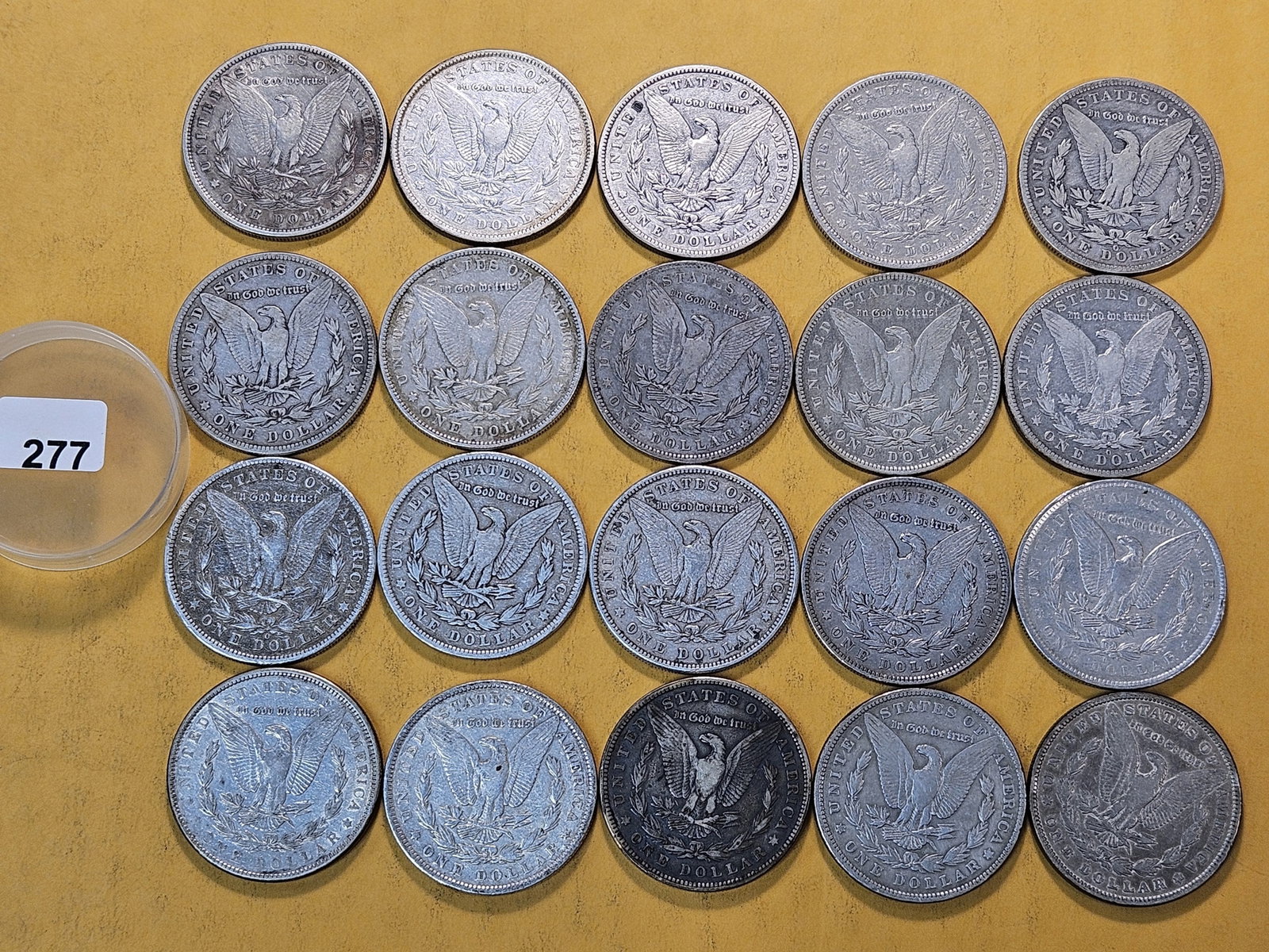 *FULL ROLL* Twenty Morgan Silver Dollars - 6