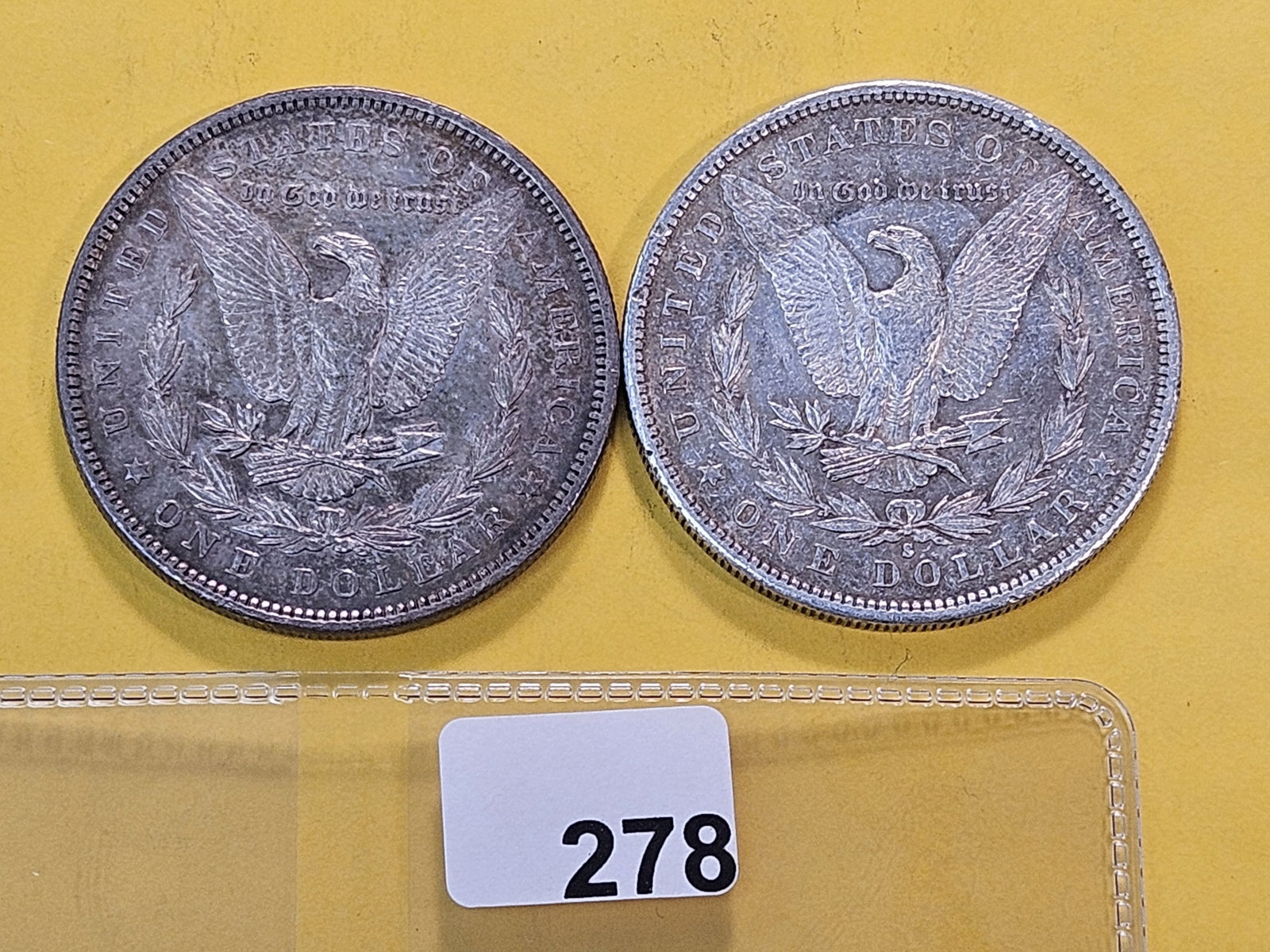 Two About Uncirculated Morgan Silver Dollars - 3