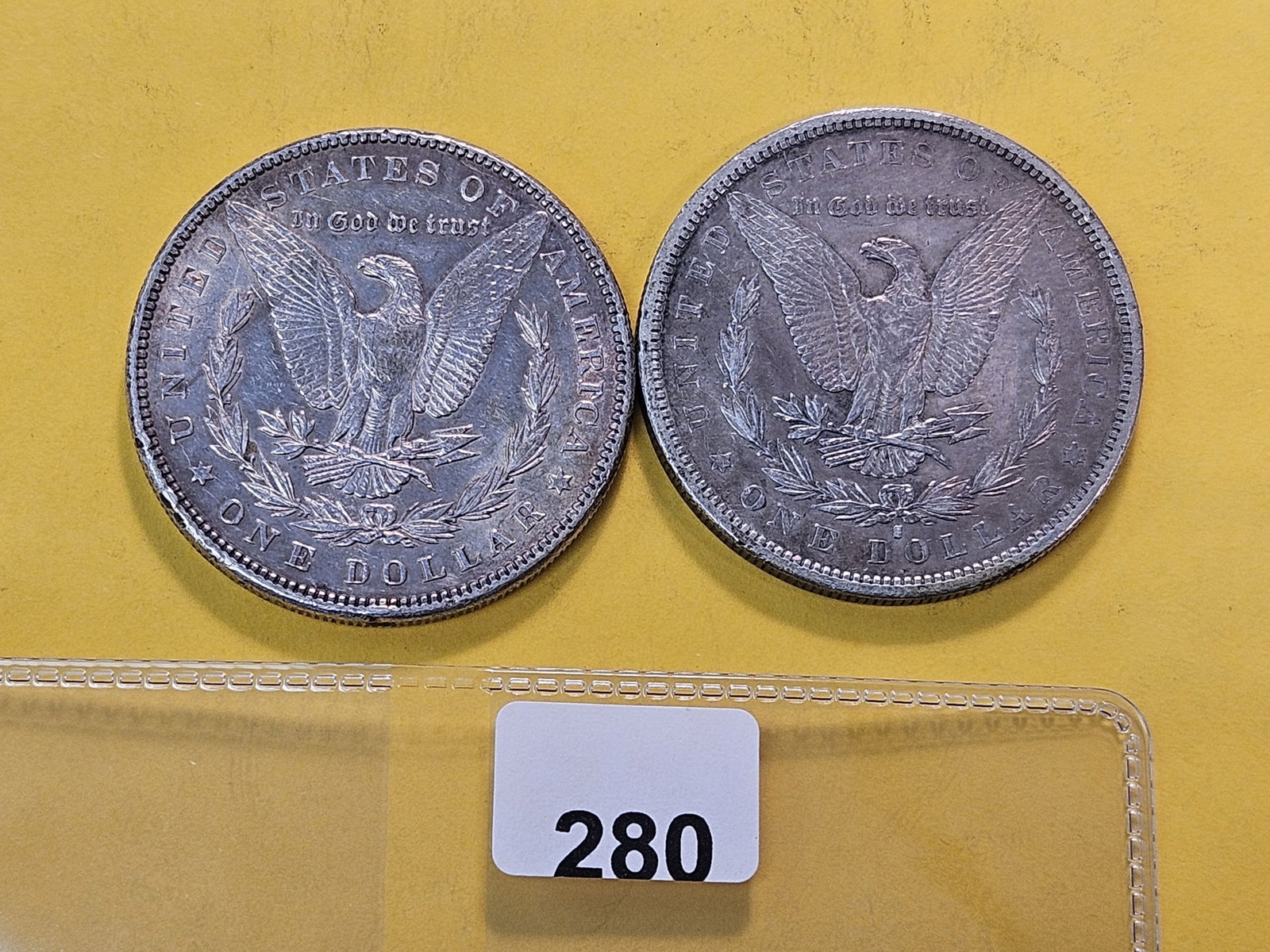 Two About Uncirculated Morgan Silver Dollars - 3
