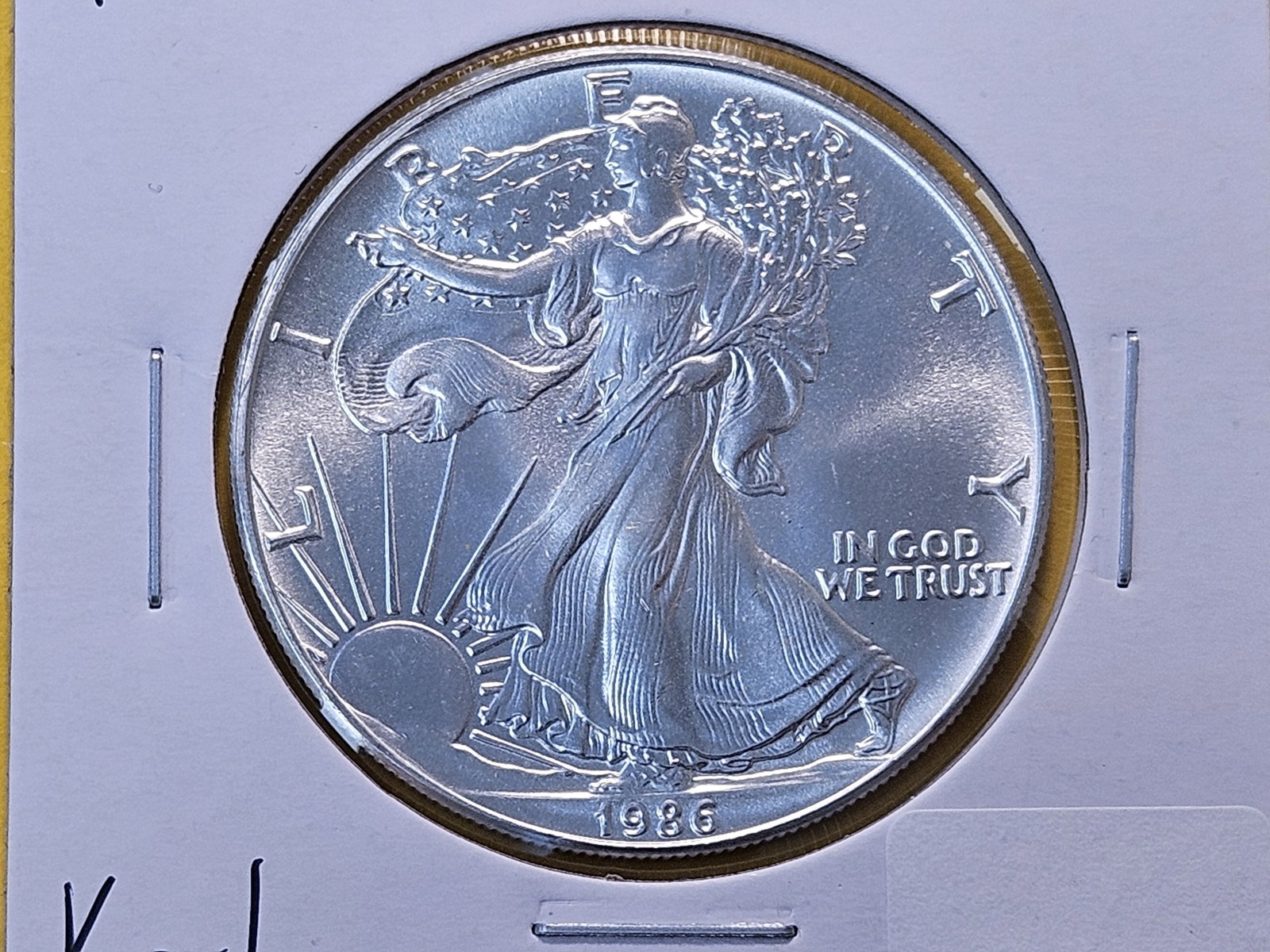 KEY DATE! GEM Brilliant Uncirculated 1986 American Silver Eagle (1 of 4)