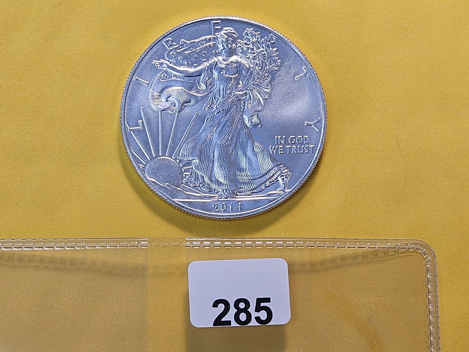 GEM Brilliant Uncirculated 2014 American Silver Eagle - 2