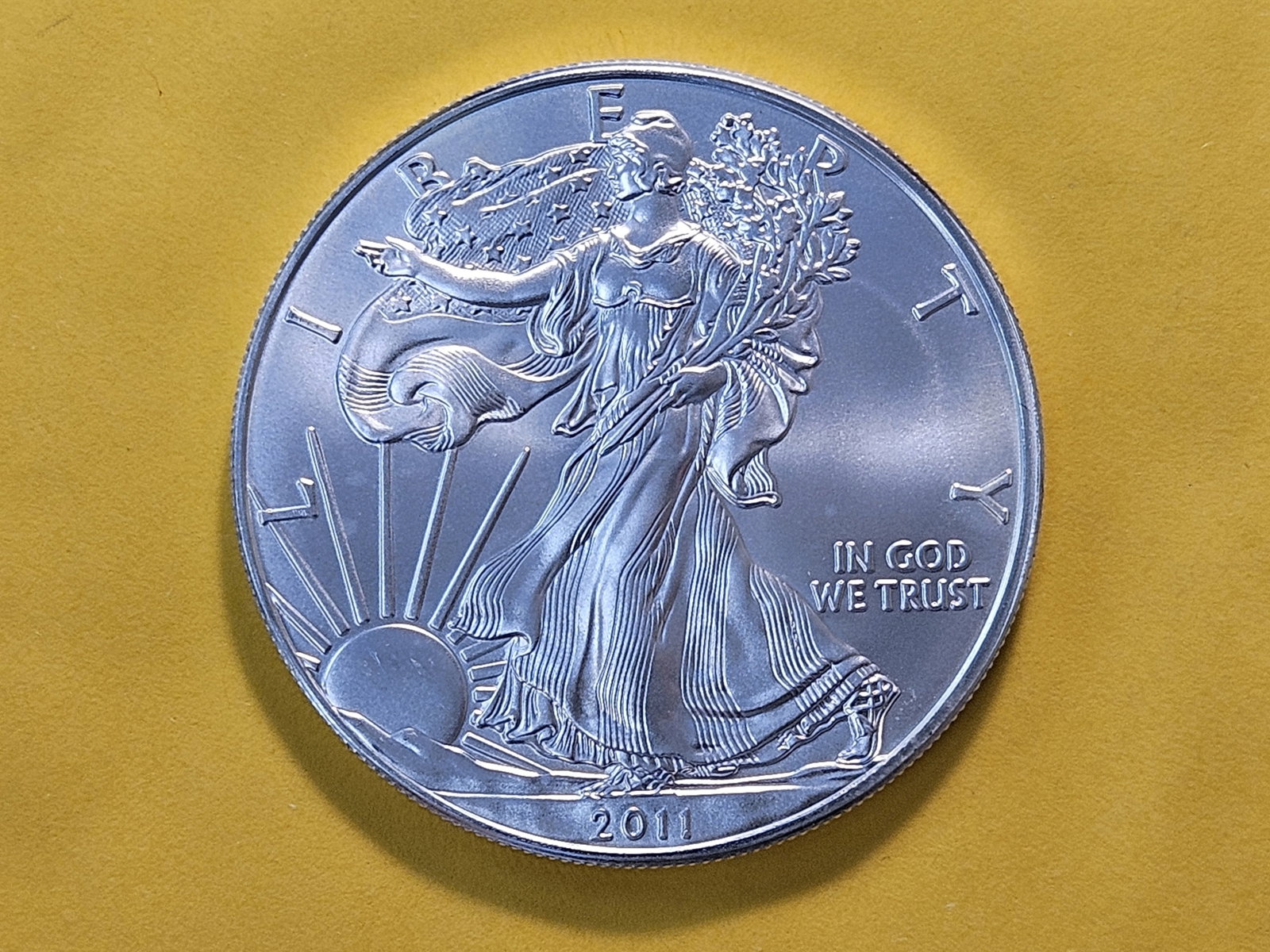 GEM Brilliant Uncirculated 2011 American Silver Eagle: Roll Fresh!