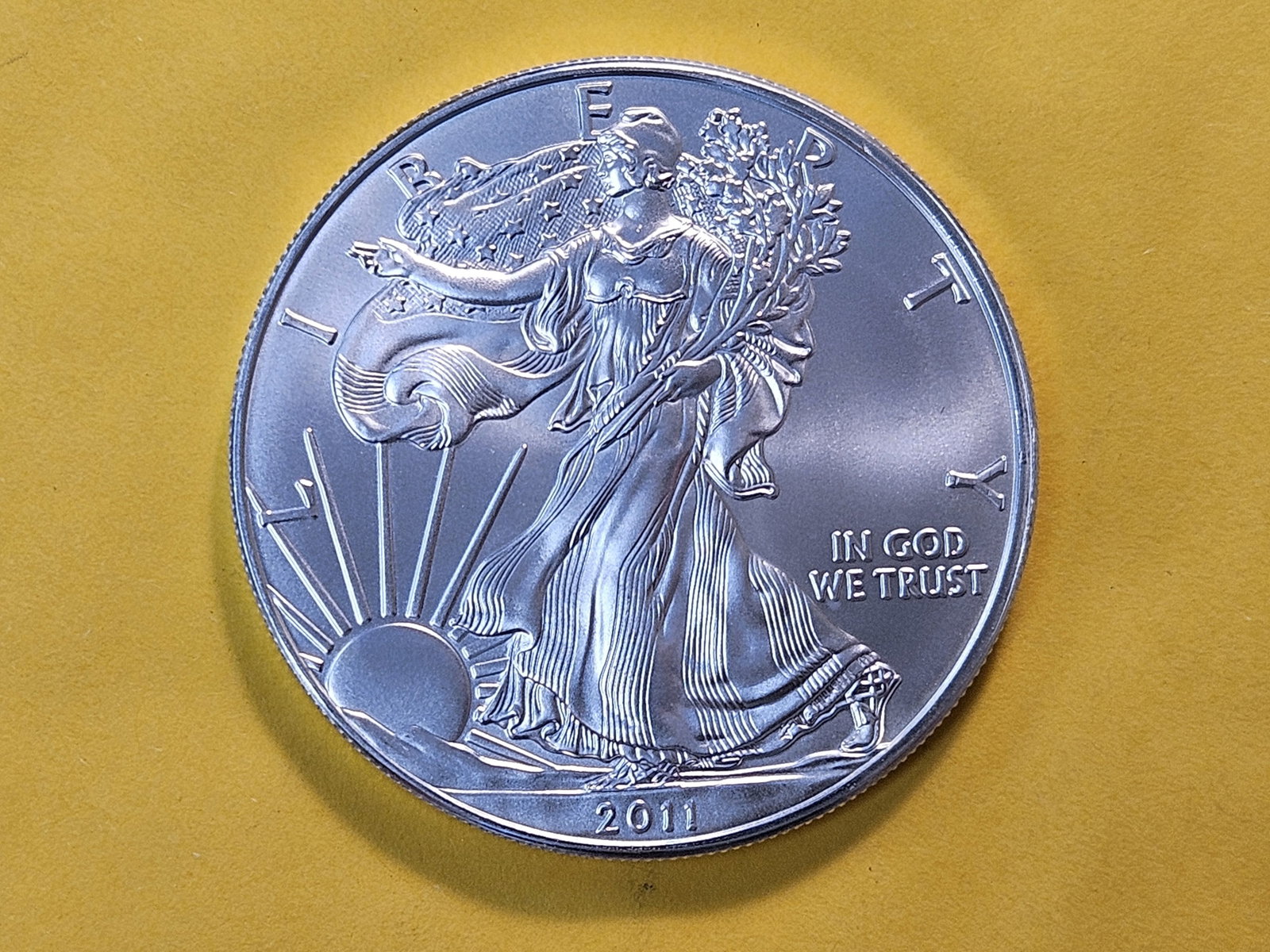 GEM Brilliant Uncirculated 2011 American Silver Eagle: Roll Fresh!