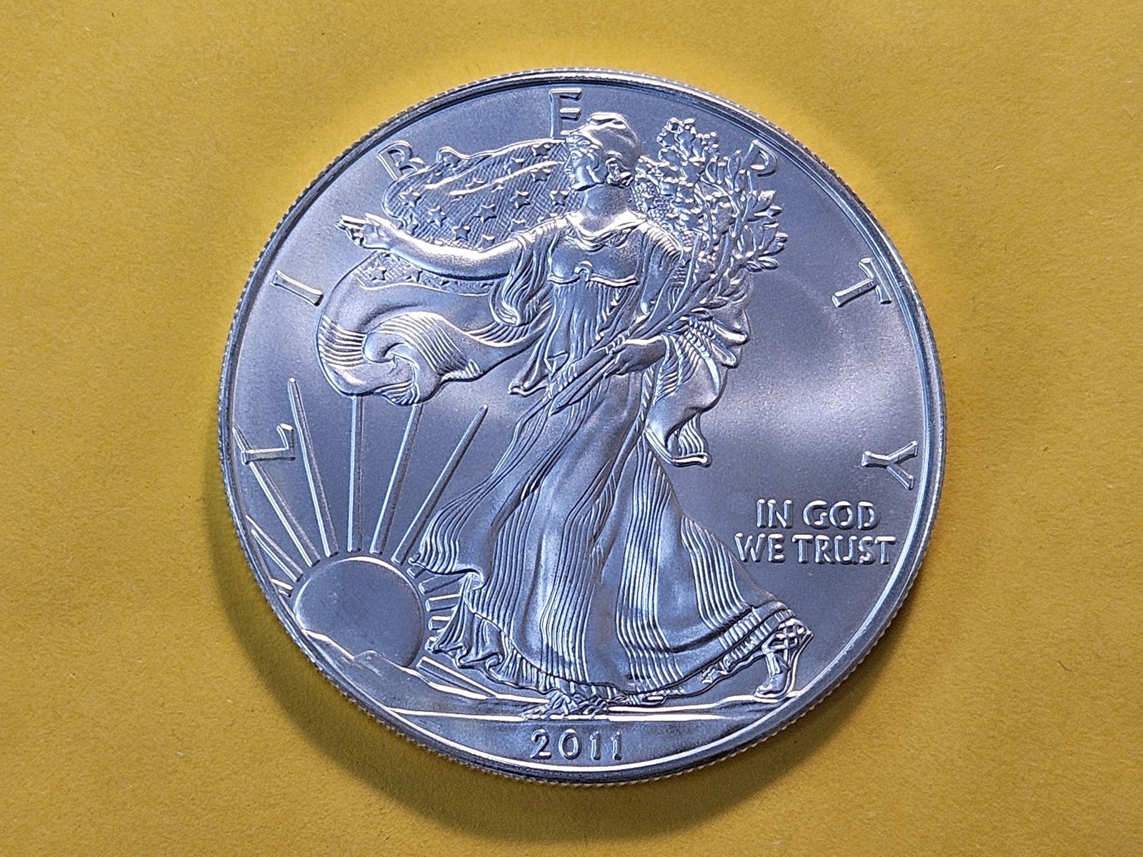 GEM Brilliant Uncirculated 2011 American Silver Eagle: Roll Fresh!