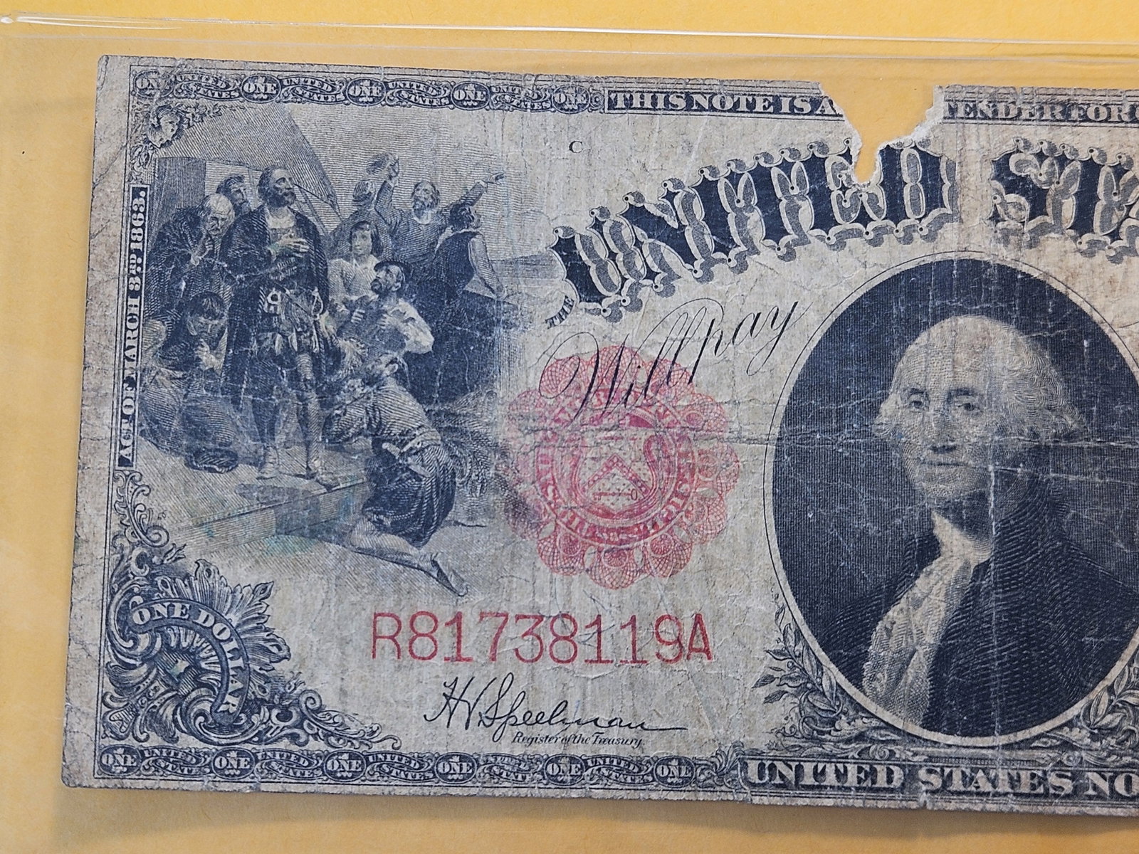 Series 1917 One Dollar Federal Reserve Large Size Note - 2