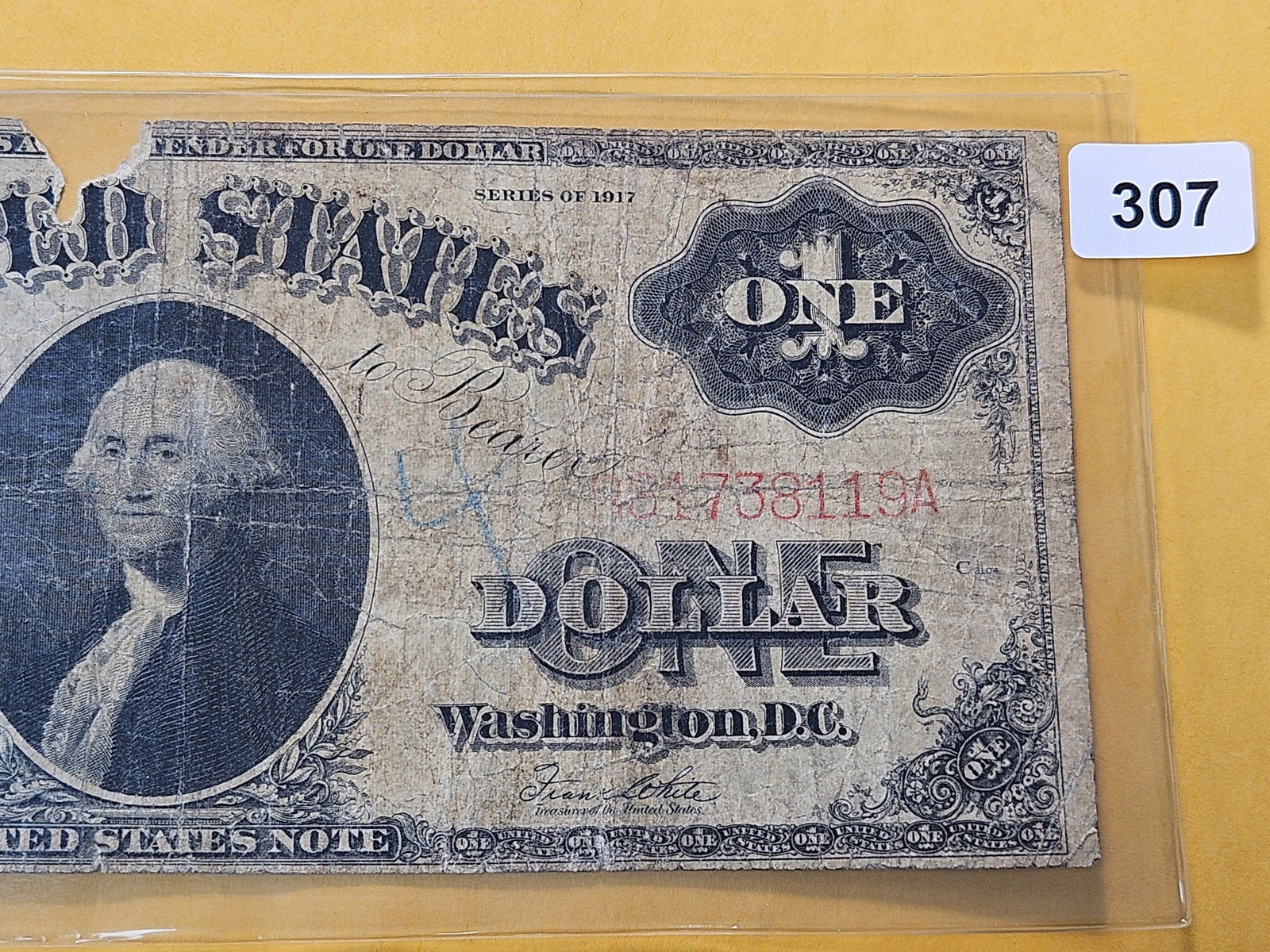 Series 1917 One Dollar Federal Reserve Large Size Note - 3