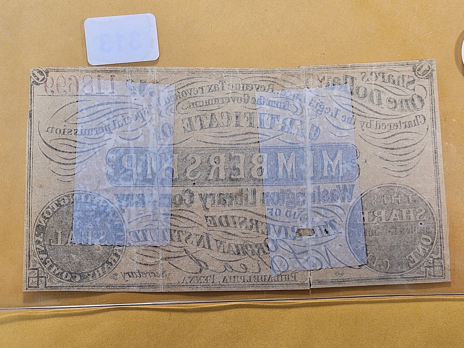Undated Library Membership Card - 2