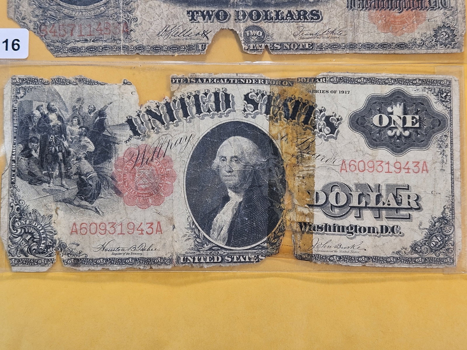 Two Series 1917 Obsolete United States Notes - 3