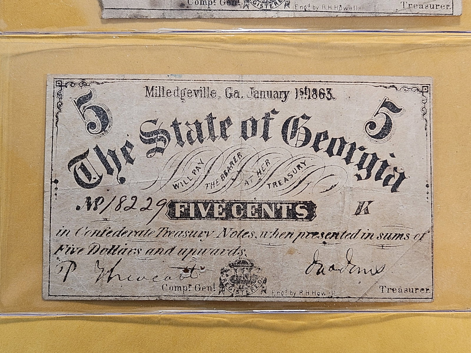 Two Series 1863 Georgia Obsolete Fractional Notes - 2