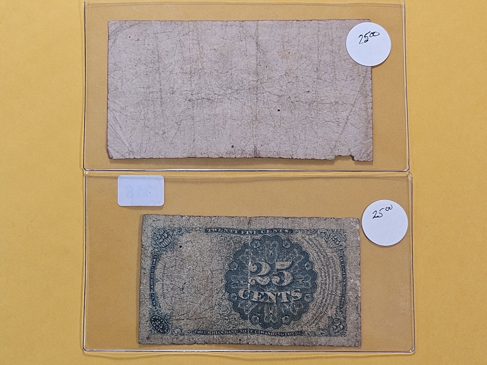 Two United States Obsolete Fractional Notes - 4
