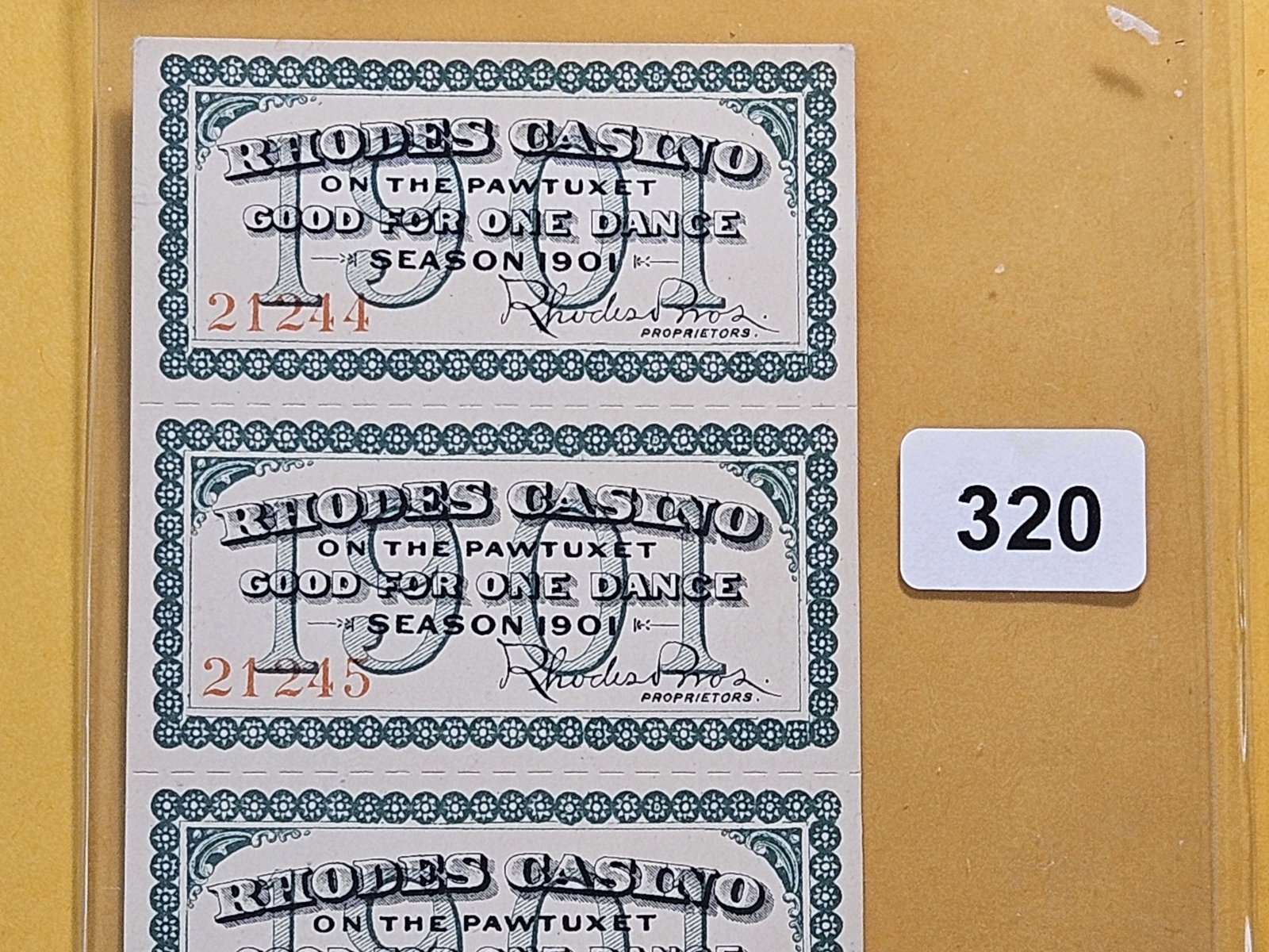 Seven Older Paper "Good For" Tokens - 2