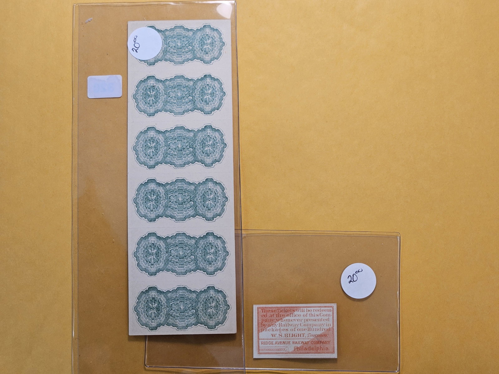 Seven Older Paper "Good For" Tokens - 6