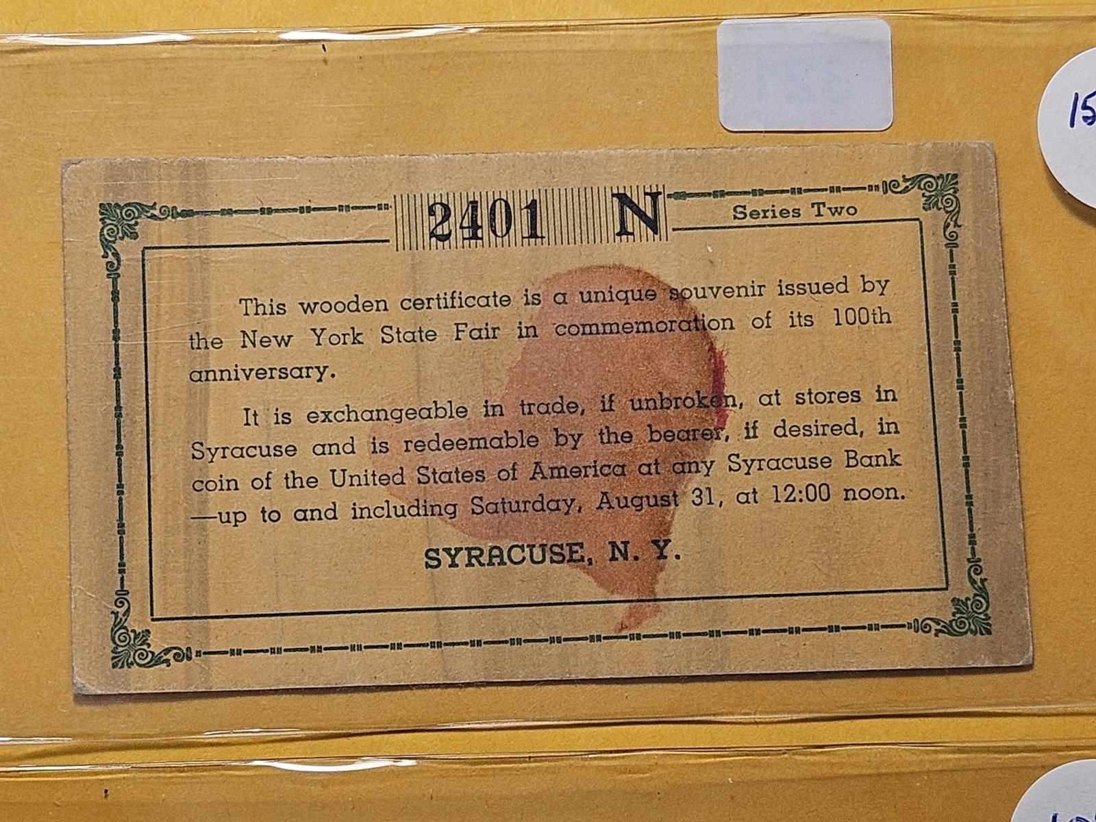 Six United States Paper Items - 11