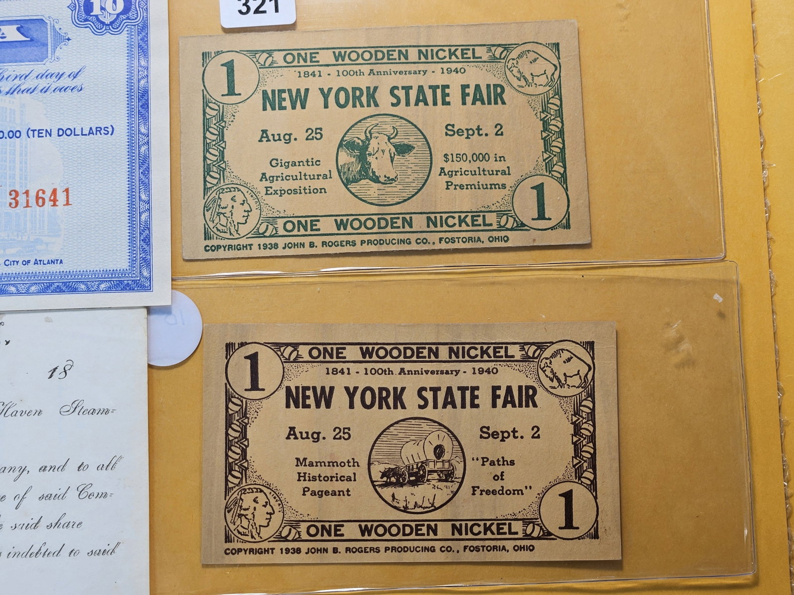 Six United States Paper Items - 3