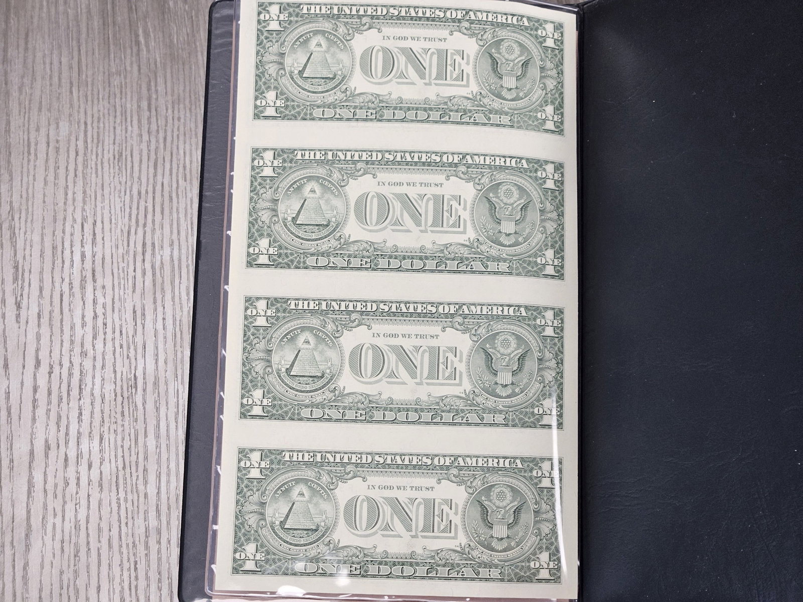 Series 2003 One Dollar Federal Reserve Note Uncut Sheet - 5