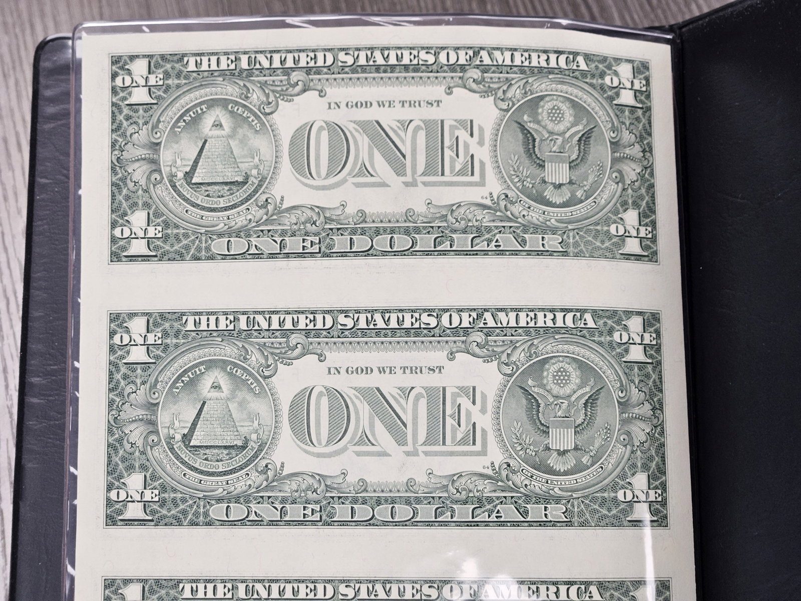 Series 2003 One Dollar Federal Reserve Note Uncut Sheet - 6