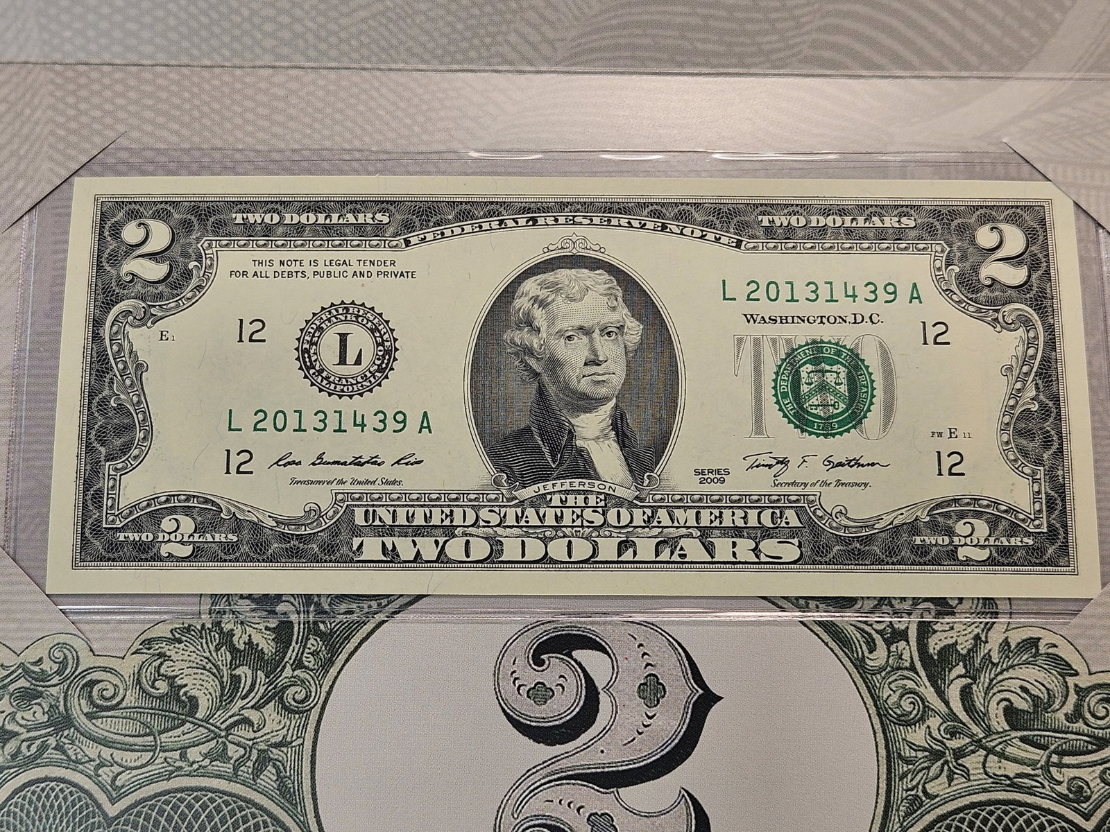 2013 Two Dollar Federal Reserve Note Double Deuce Set - 4