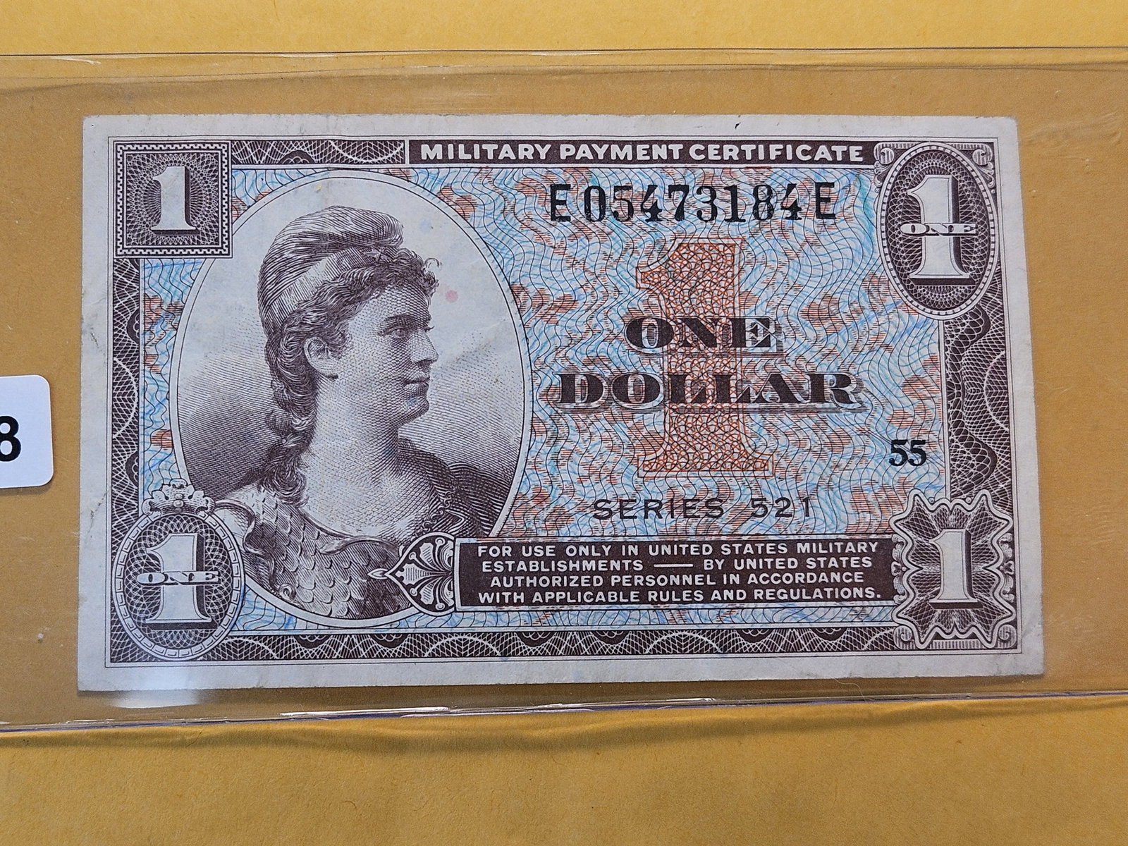 Series 521 One Dollar Military Payment Certificate - 2