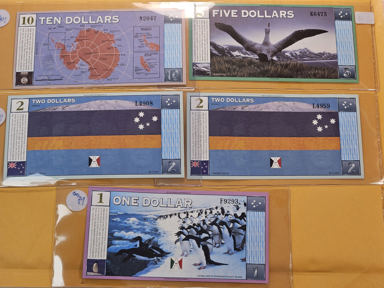 FANTASY NOTES! Five Antarctica Notes - 5
