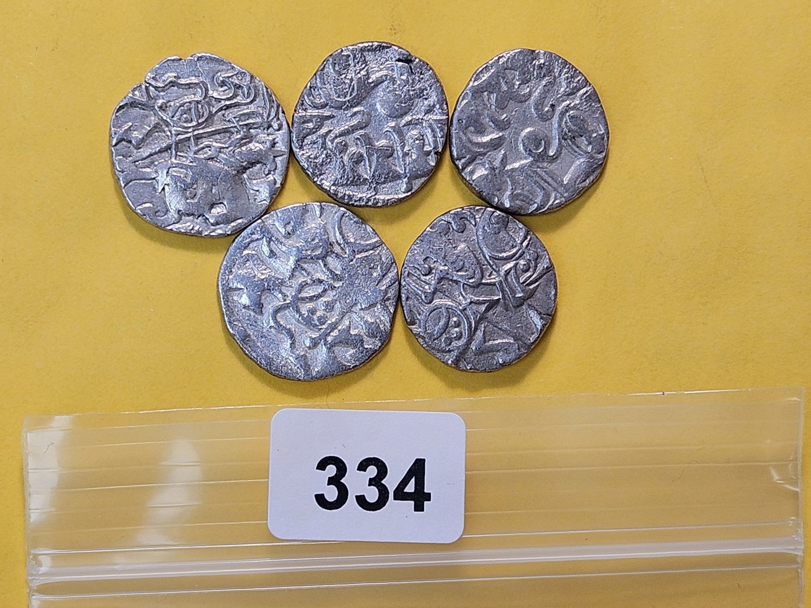 MEDEVIAL! Five Ottoman Empire Silver Coins, Circa 1400 A.D. (1 of 4)