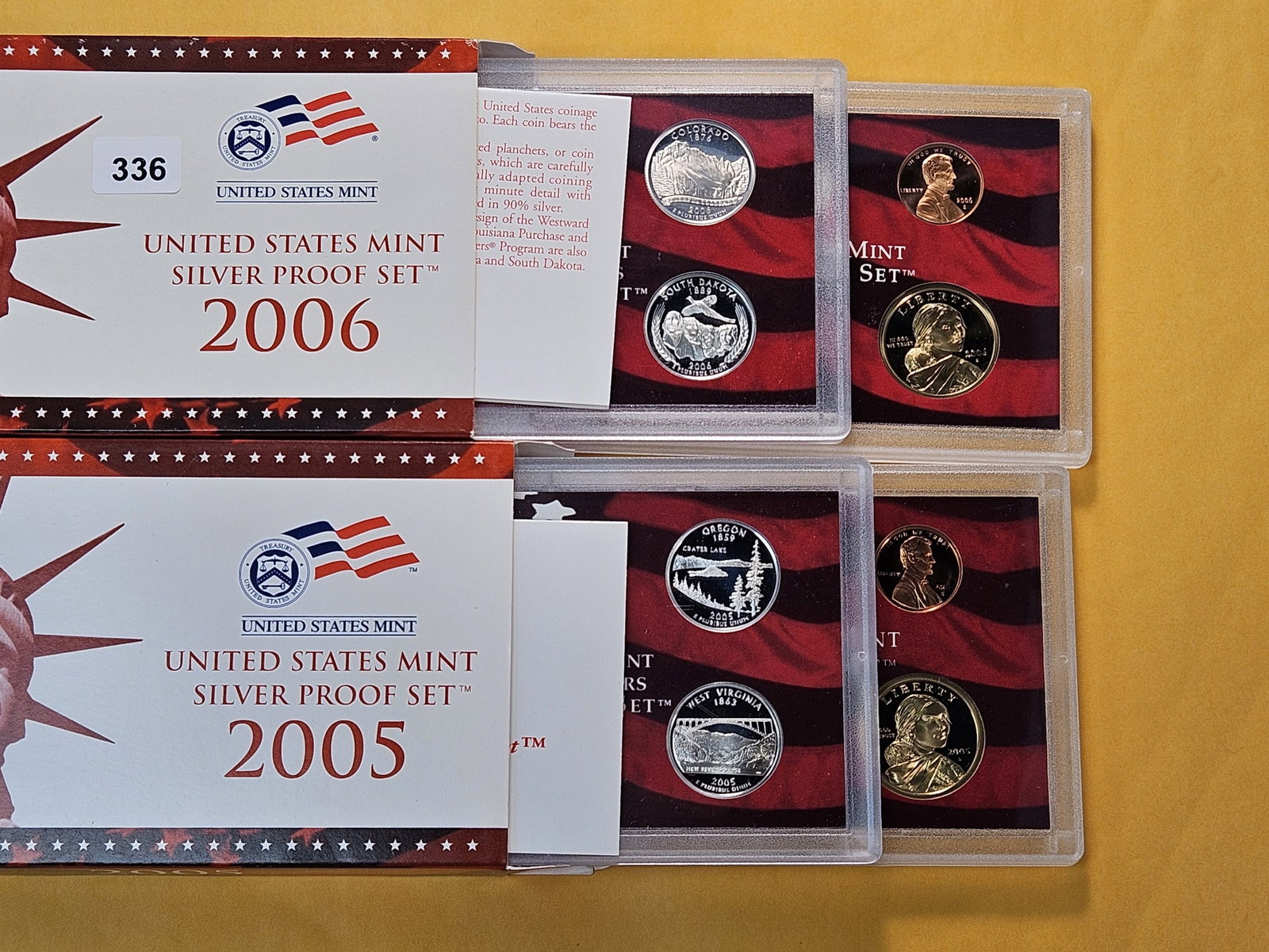 Two United States Mint Silver Proof Sets - 2