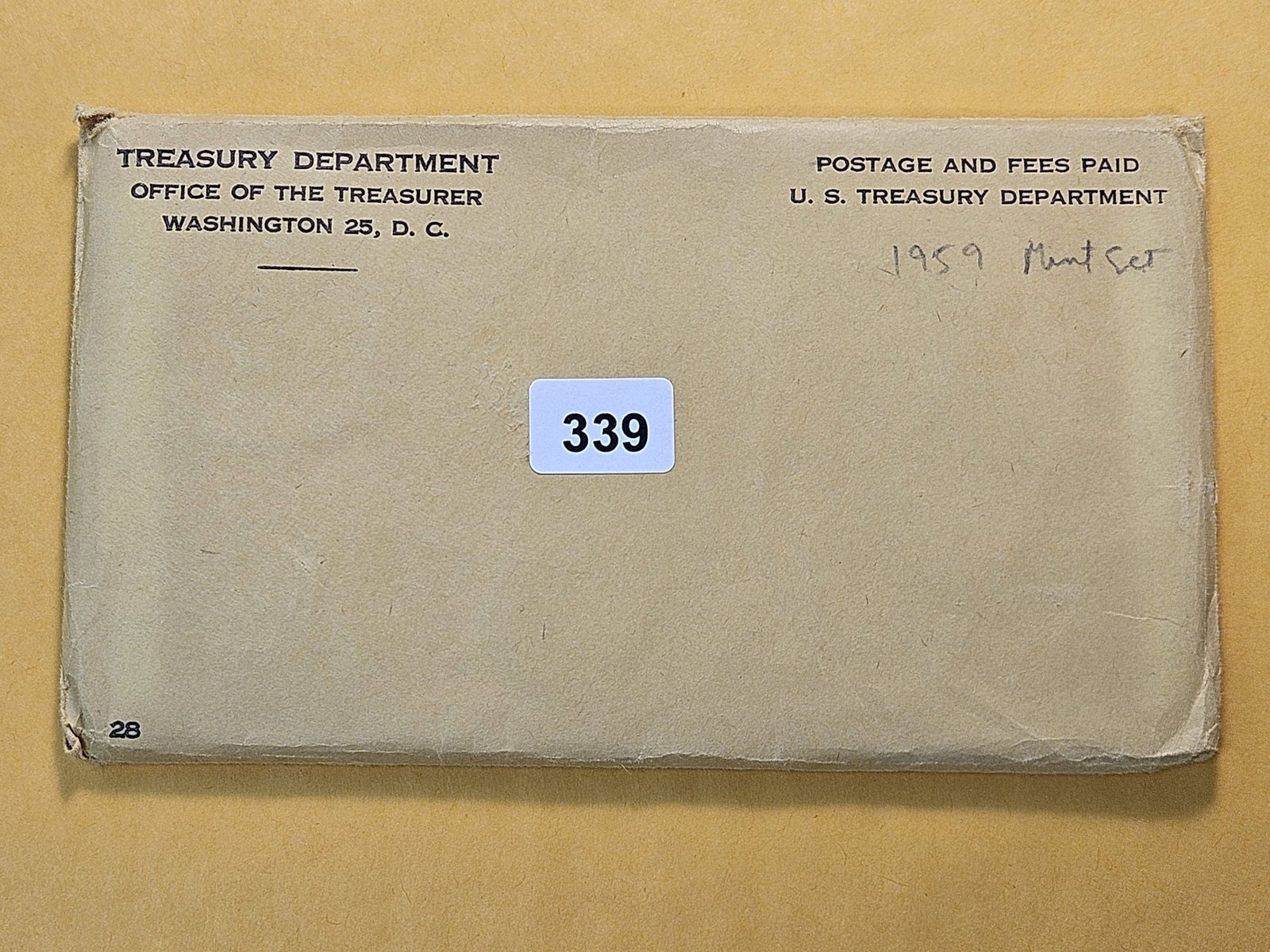 VARIETY! US Mint 1959 Type B Silver Uncirculated Coin Set (1 of 4)