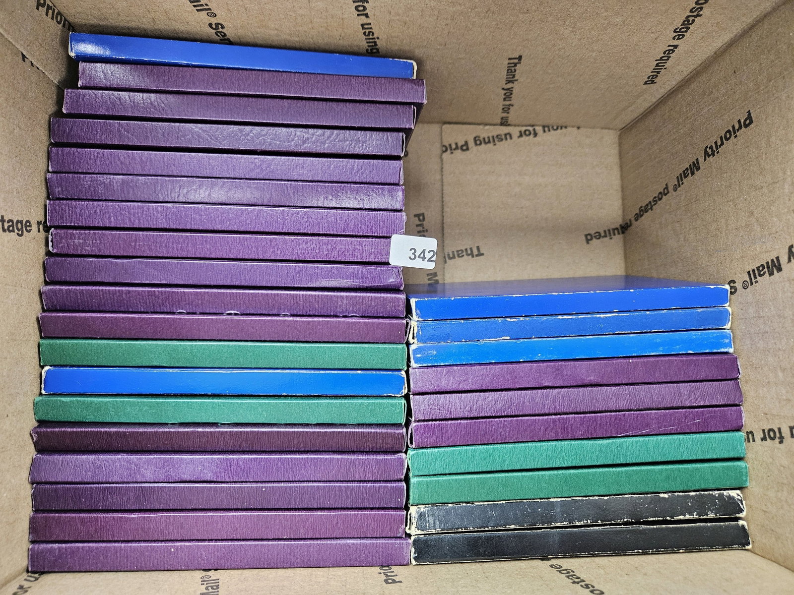 Twenty-Nine Mixed US Proof Sets: Mixed dates 1970's to 1990's. Ships separately in Flat Rate Medium Box
